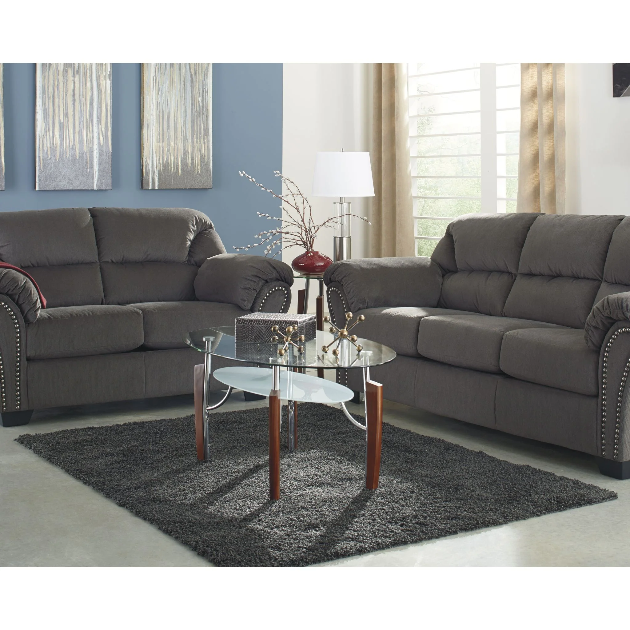 Caci Charcoal Area Rug - Image 3