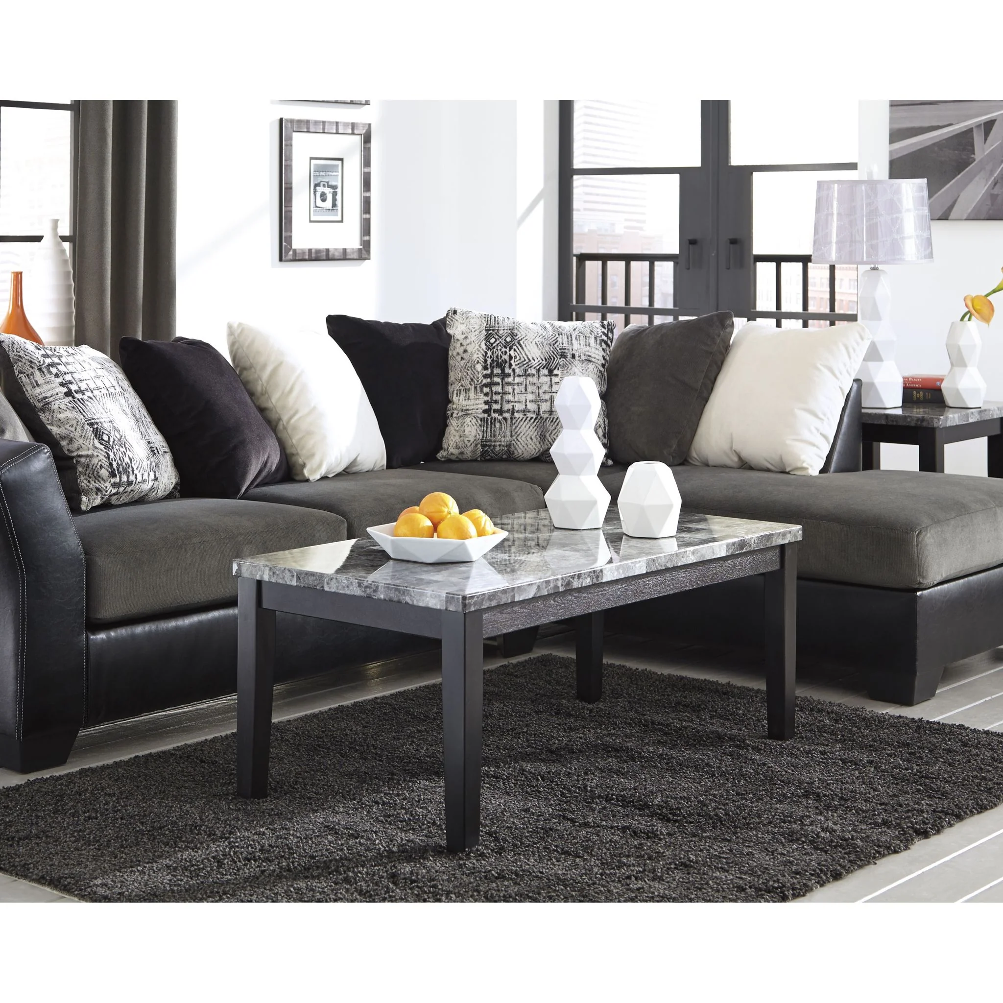 Caci Charcoal Area Rug - Image 4