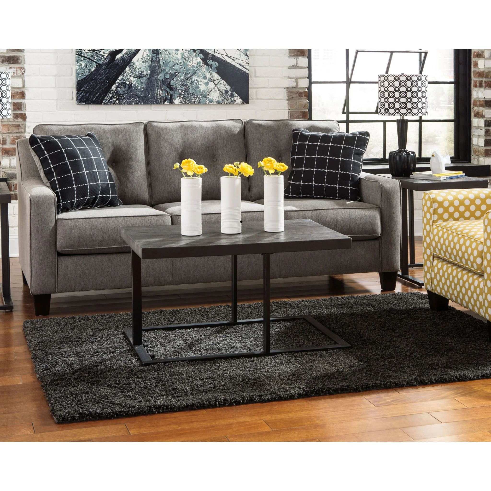 Caci Charcoal Area Rug - Image 5