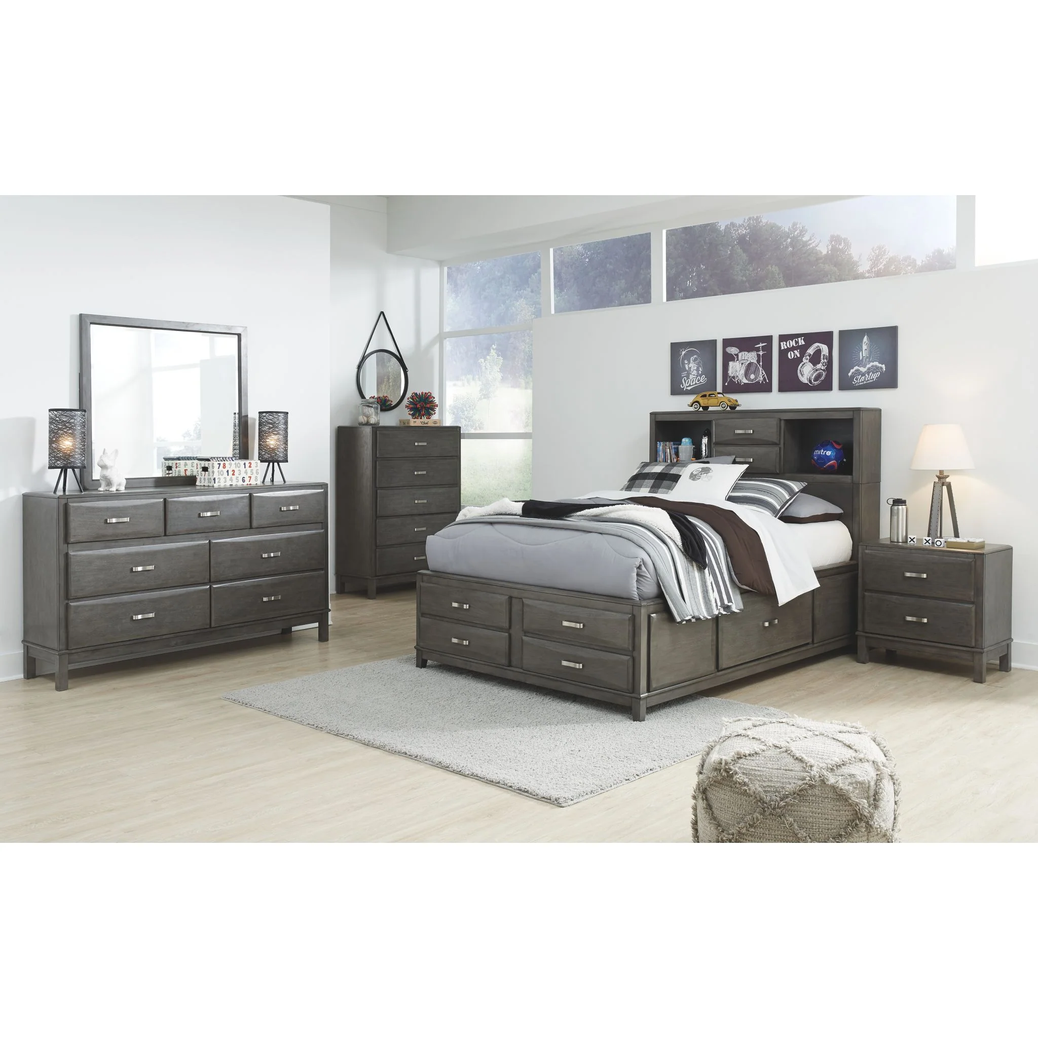 Caitbrook 5 Piece Full Storage Bedroom - Image 4