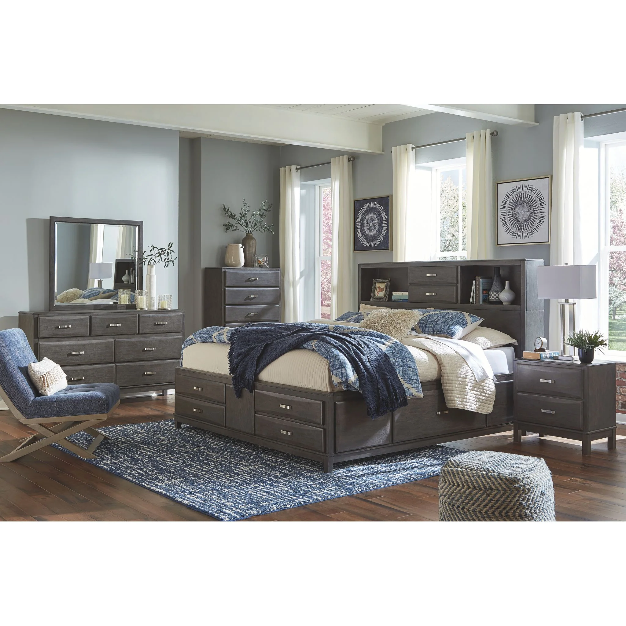 Caitbrook 5 Piece Storage Bedroom - Image 4