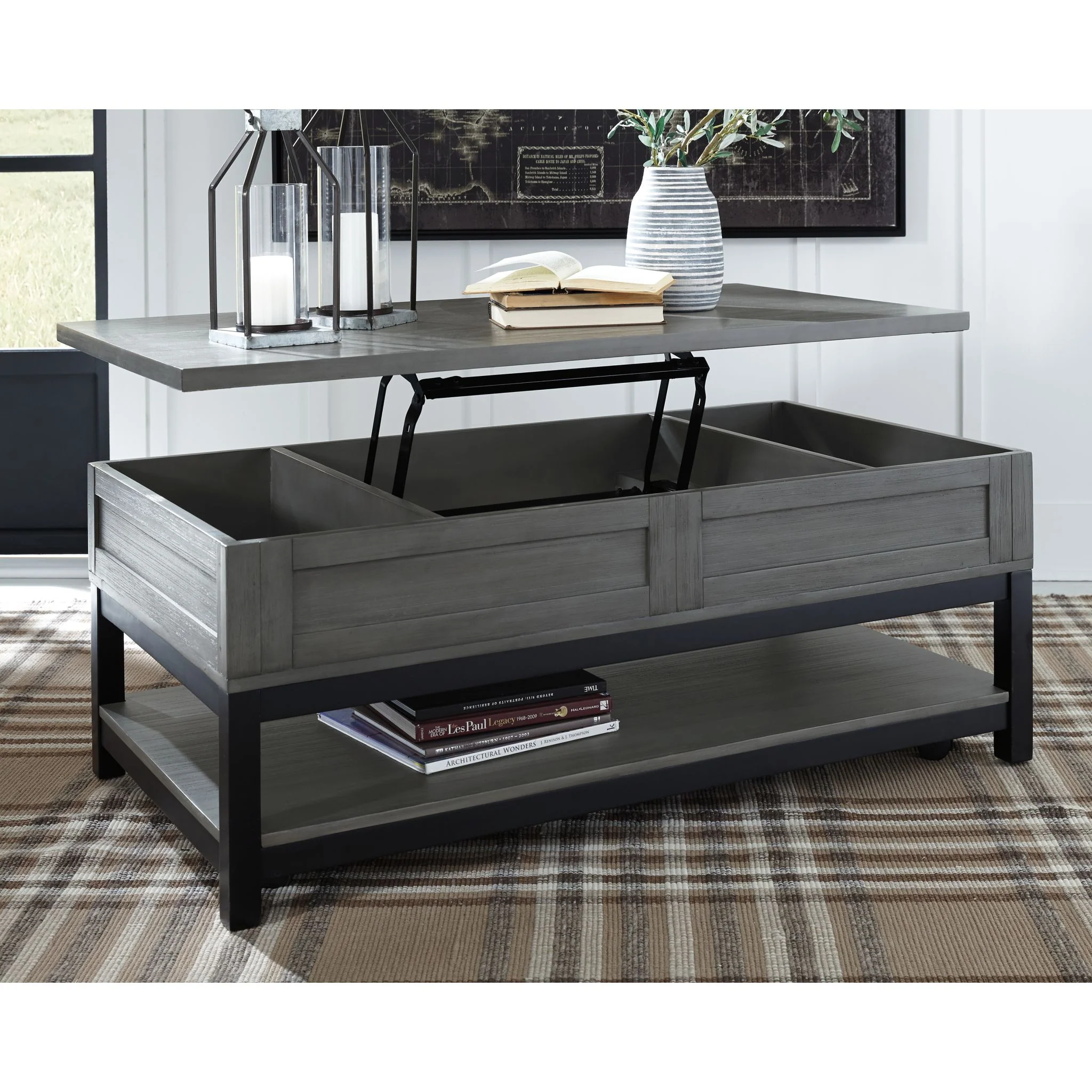 Caitbrook Rect Lift Top Cocktail Table - Image 3