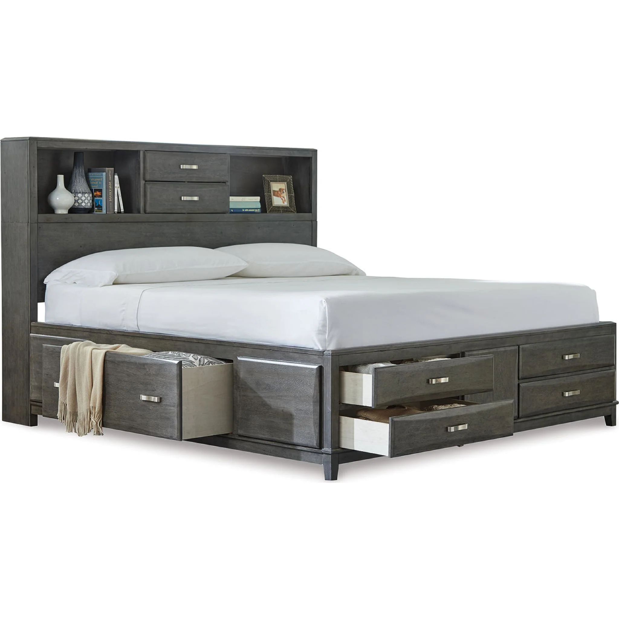Caitbrook Bookcase Storage Bed - Image 14