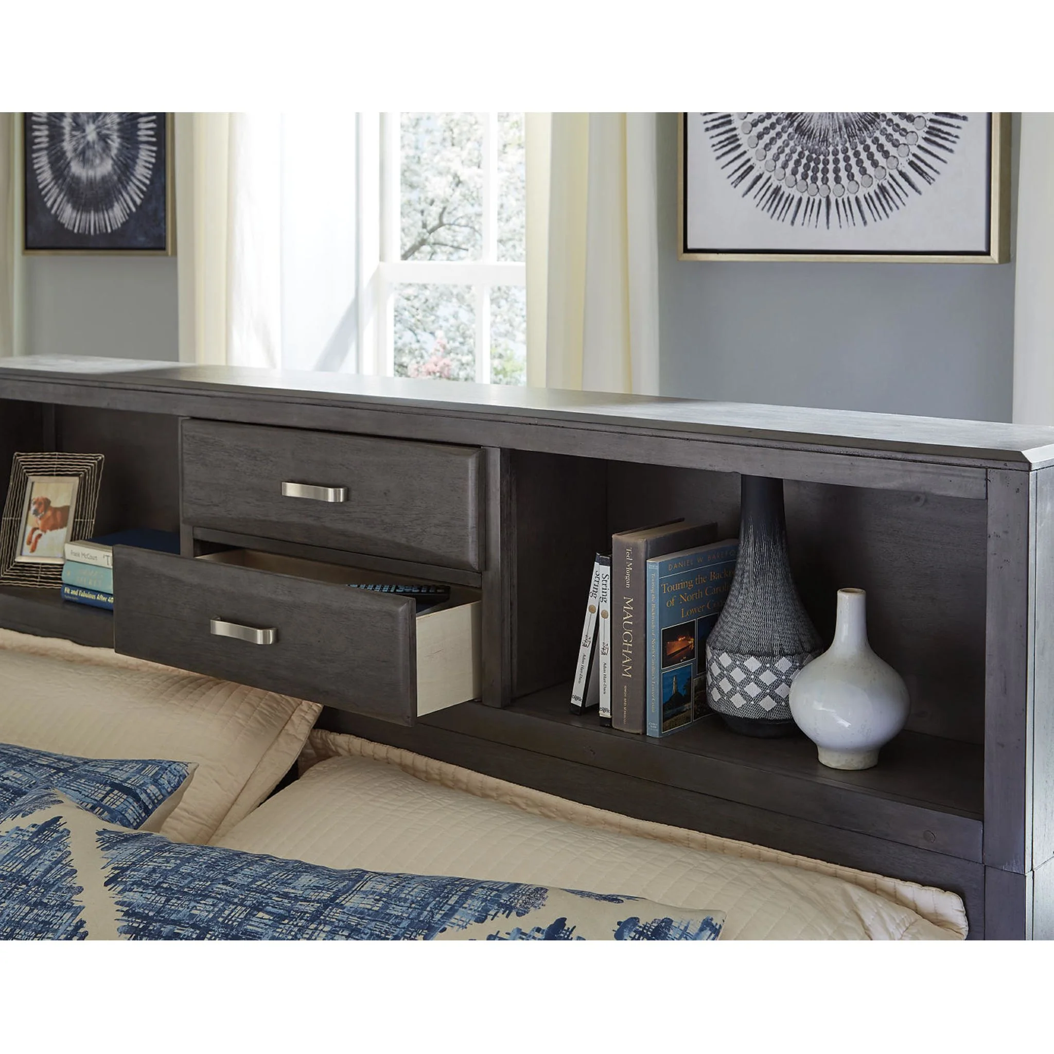 Caitbrook Bookcase Storage Bed - Image 18