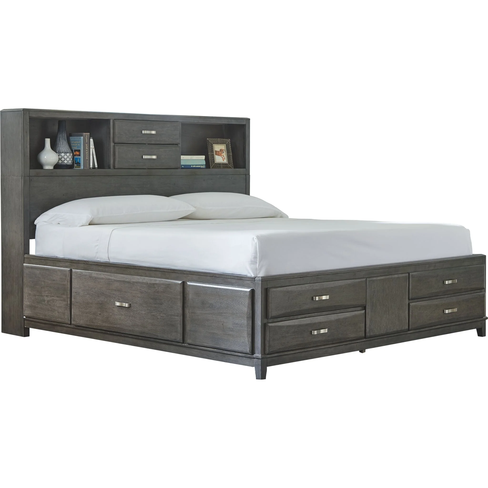 Caitbrook Bookcase Storage Bed - Image 20