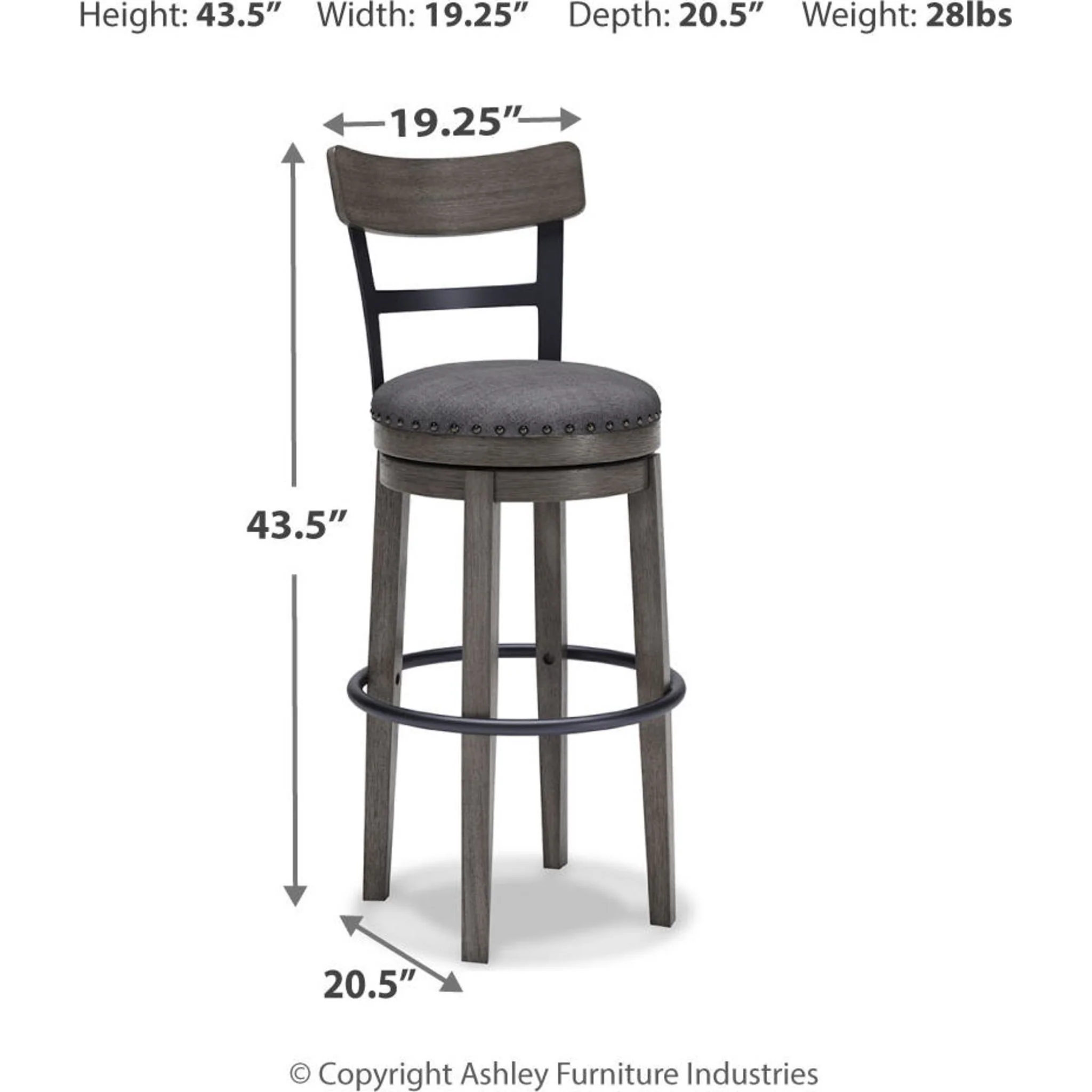 Caitbrook Bar Height Stool - Image 5