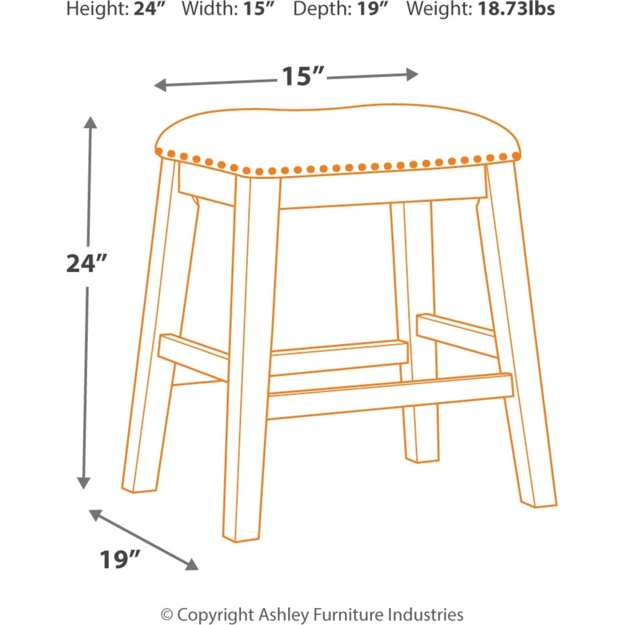Caitbrook Counter Height Stool - Image 4