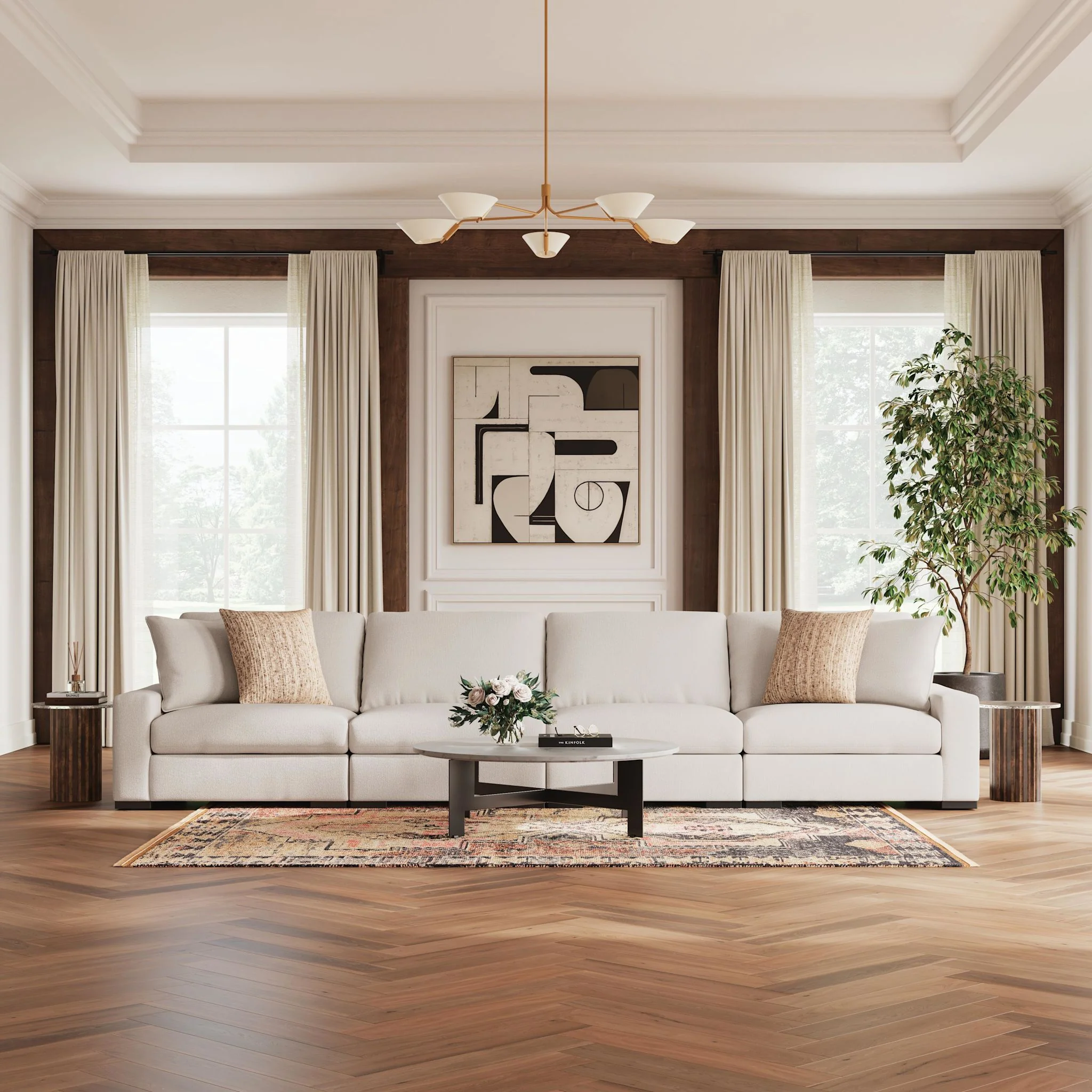 Calden-Exclusive 4 Piece Modular Sectional - Image 14