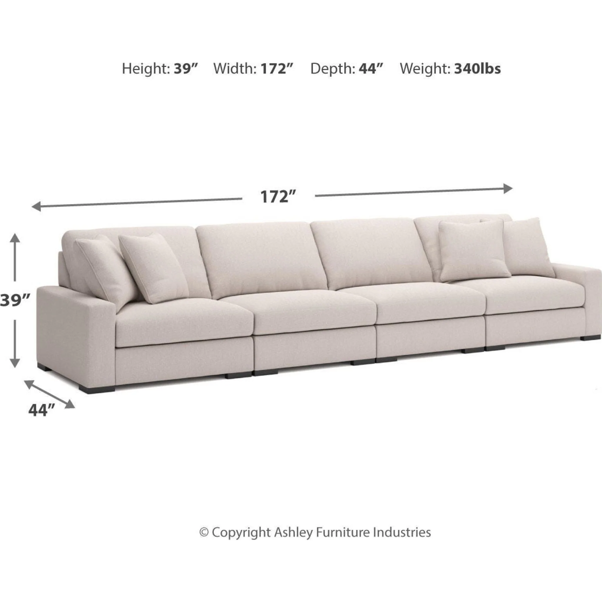 Calden-Exclusive 4 Piece Modular Sectional - Image 15