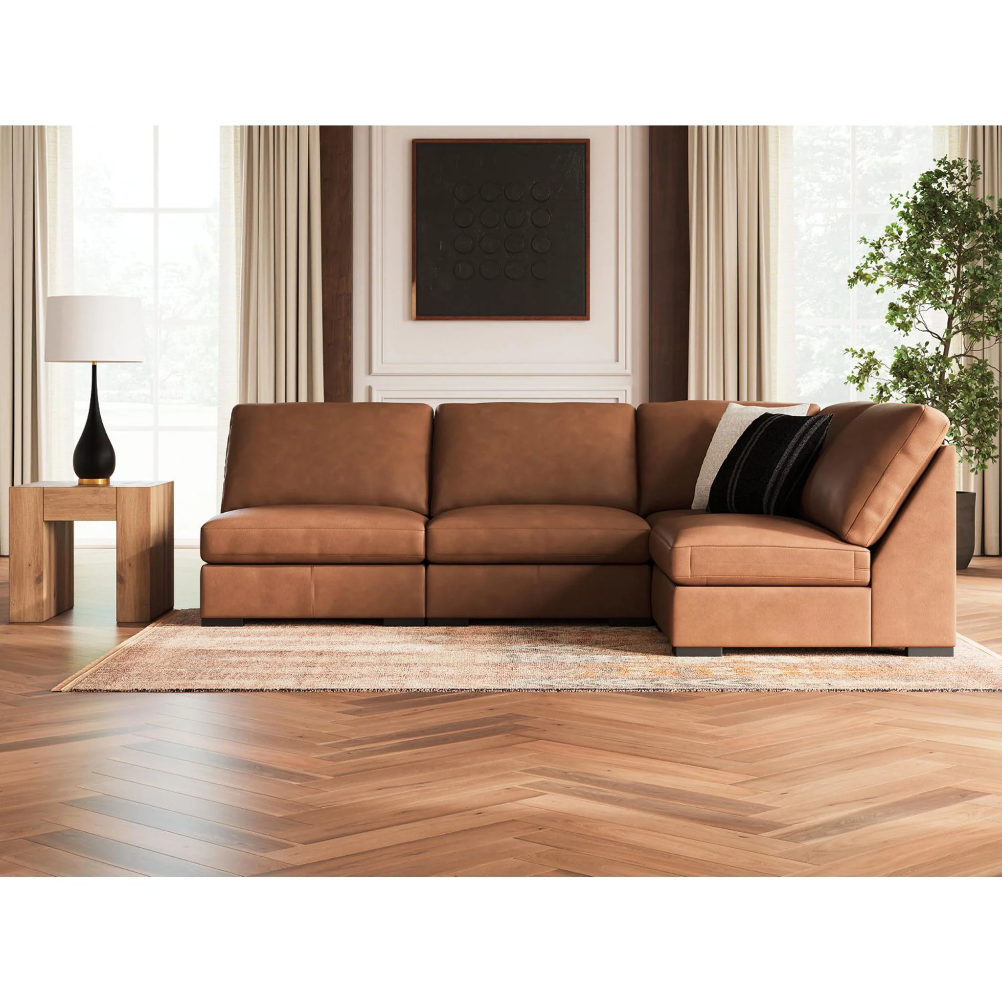 Calden-Exclusive 4 Piece Sectional - Image 6
