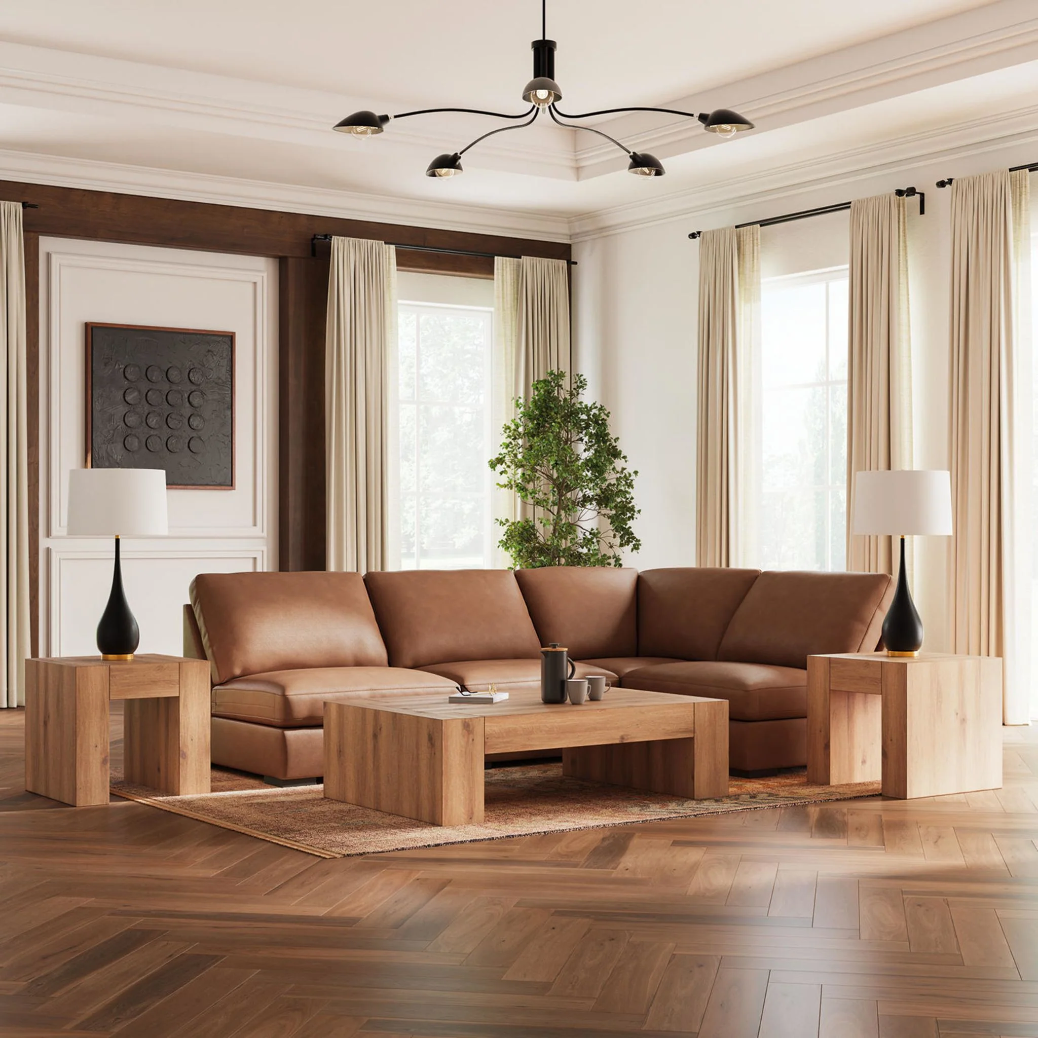 Calden-Exclusive 4 Piece Sectional - Image 9