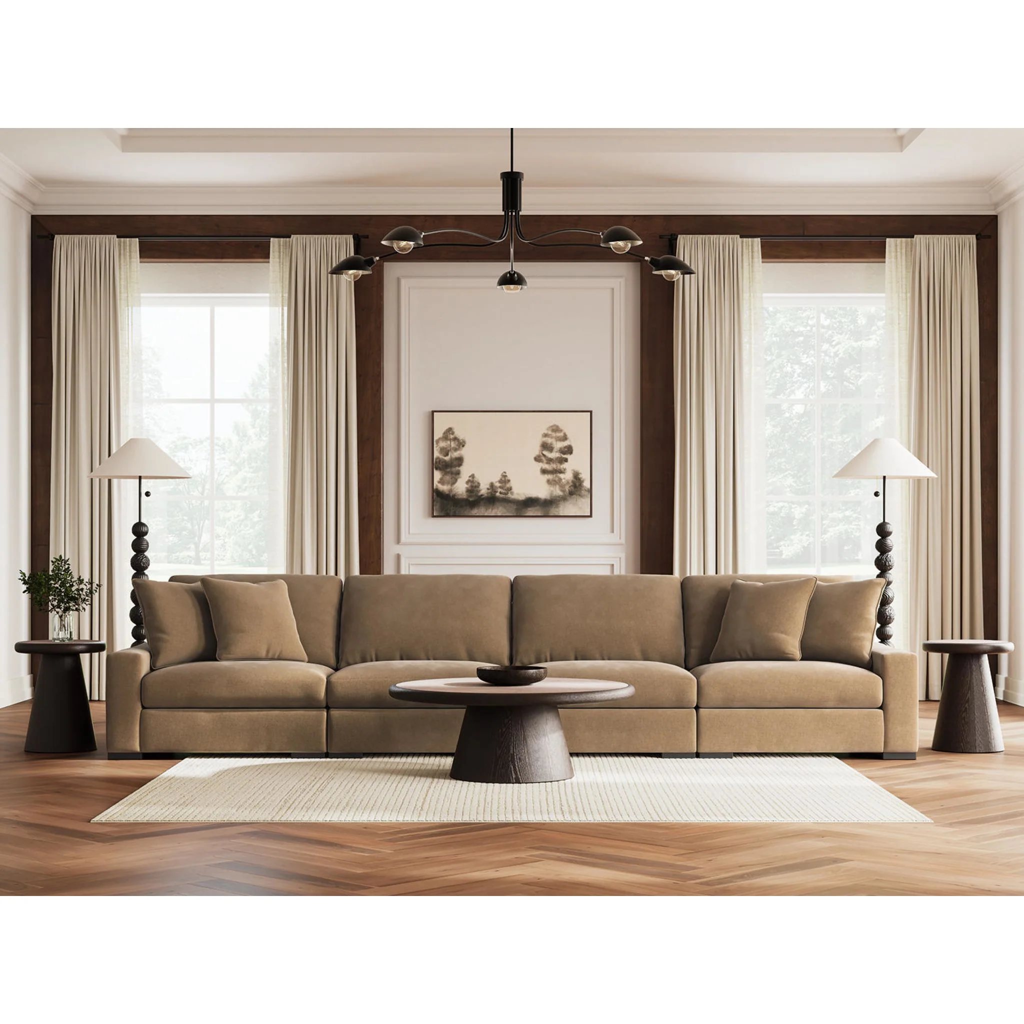 Calden-Exclusive 4 Piece Modular Sectional - Image 2
