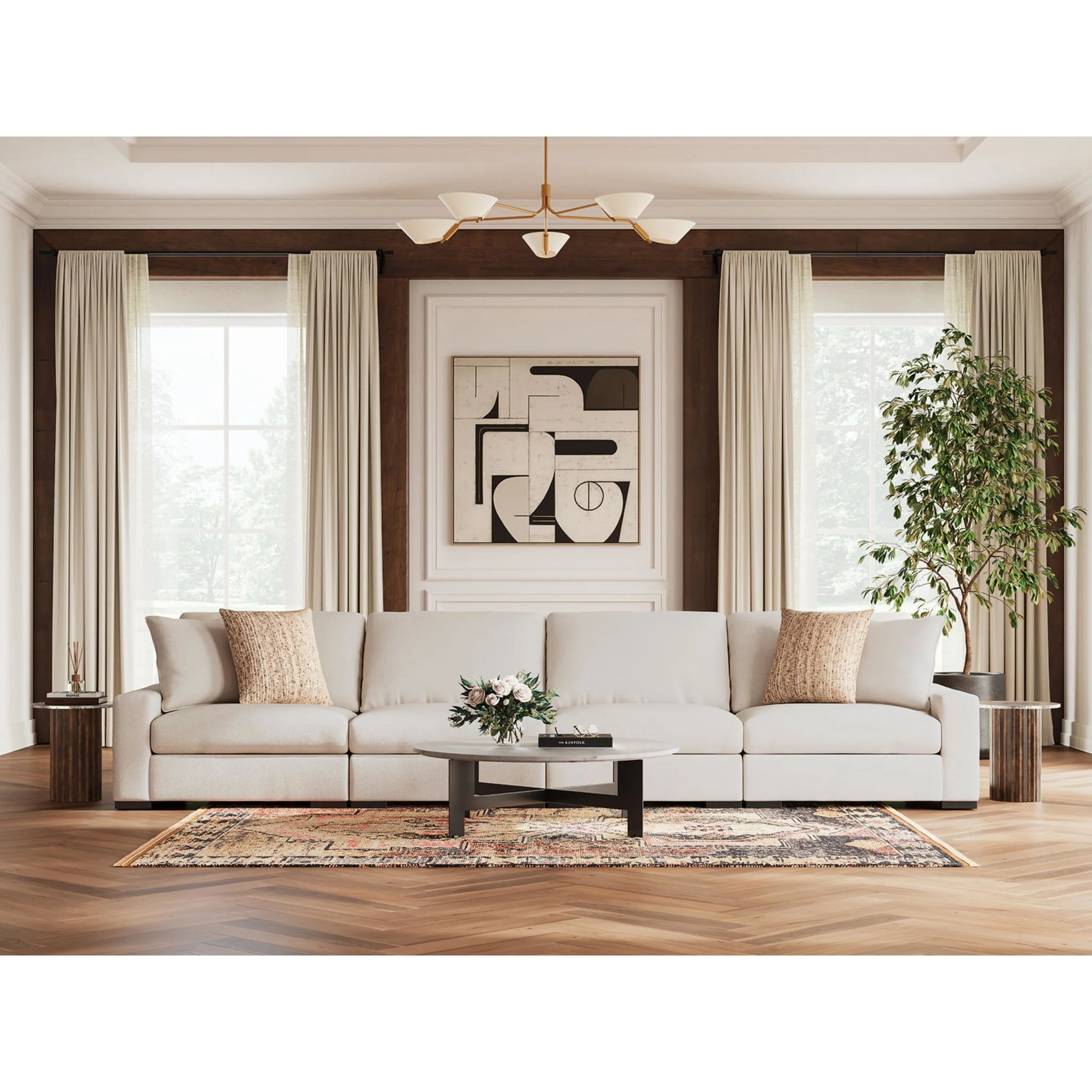 Calden-Exclusive 4 Piece Modular Sectional - Image 20