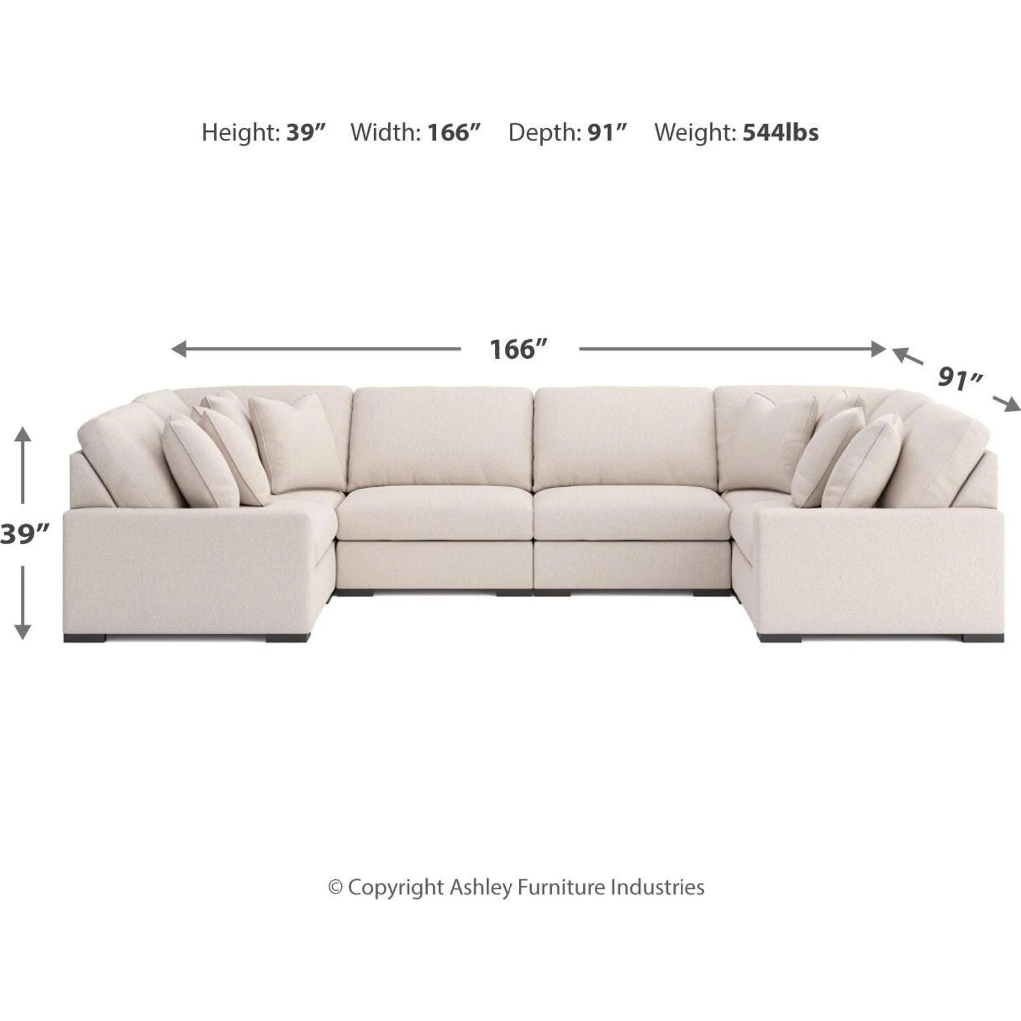 Calden-Exclusive 6 Piece Modular Sectional - Image 14