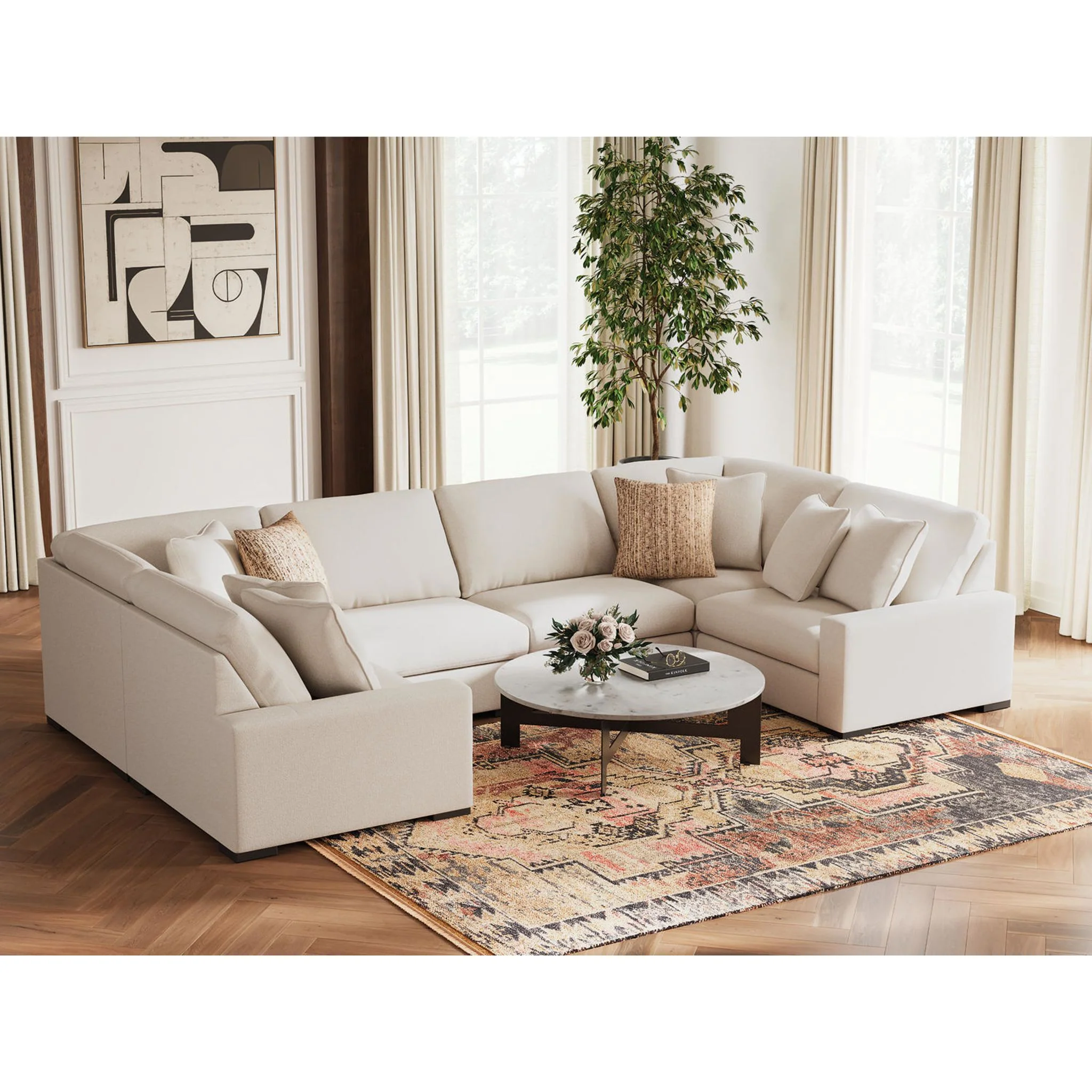 Calden-Exclusive 6 Piece Modular Sectional - Image 17
