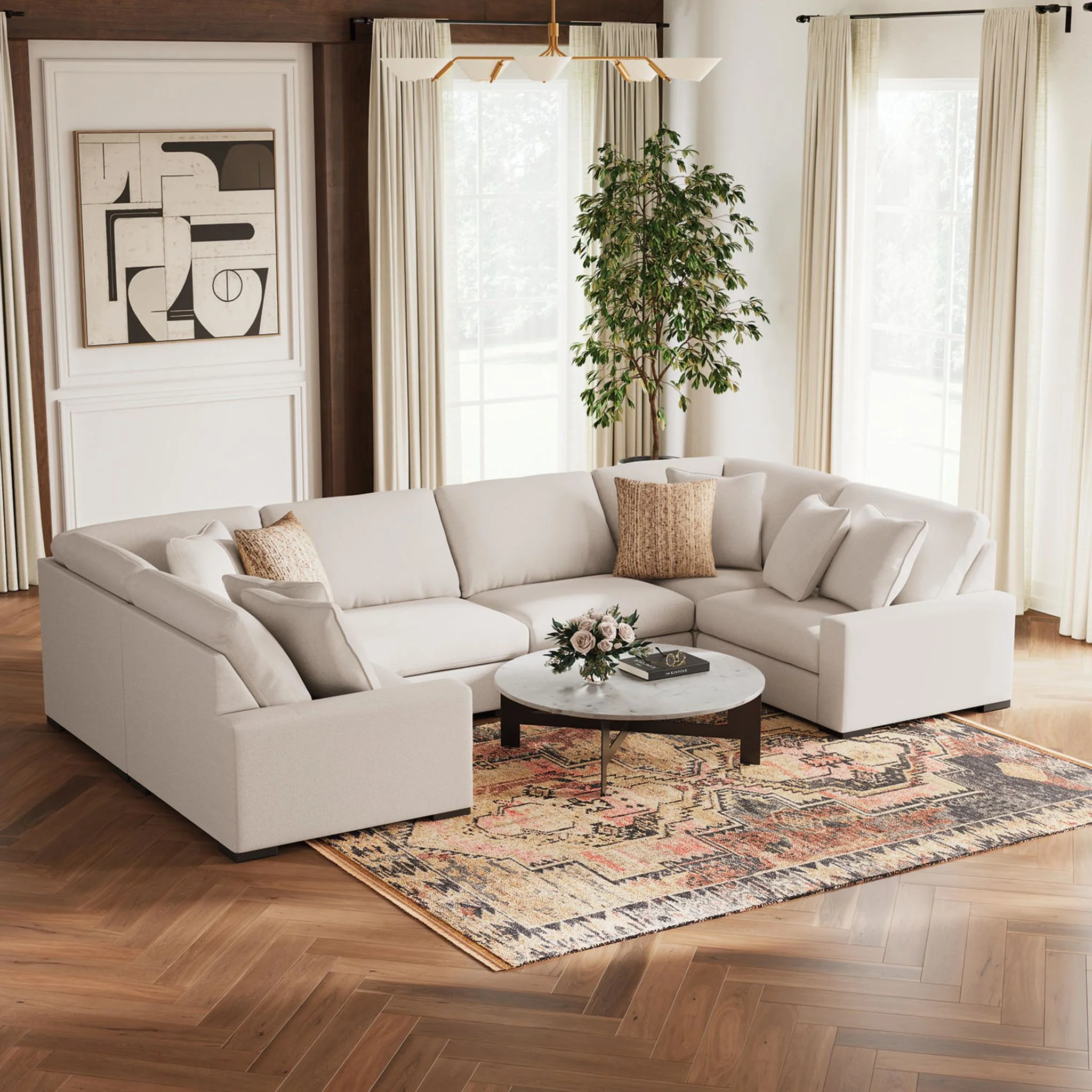 Calden-Exclusive 6 Piece Modular Sectional - Image 21