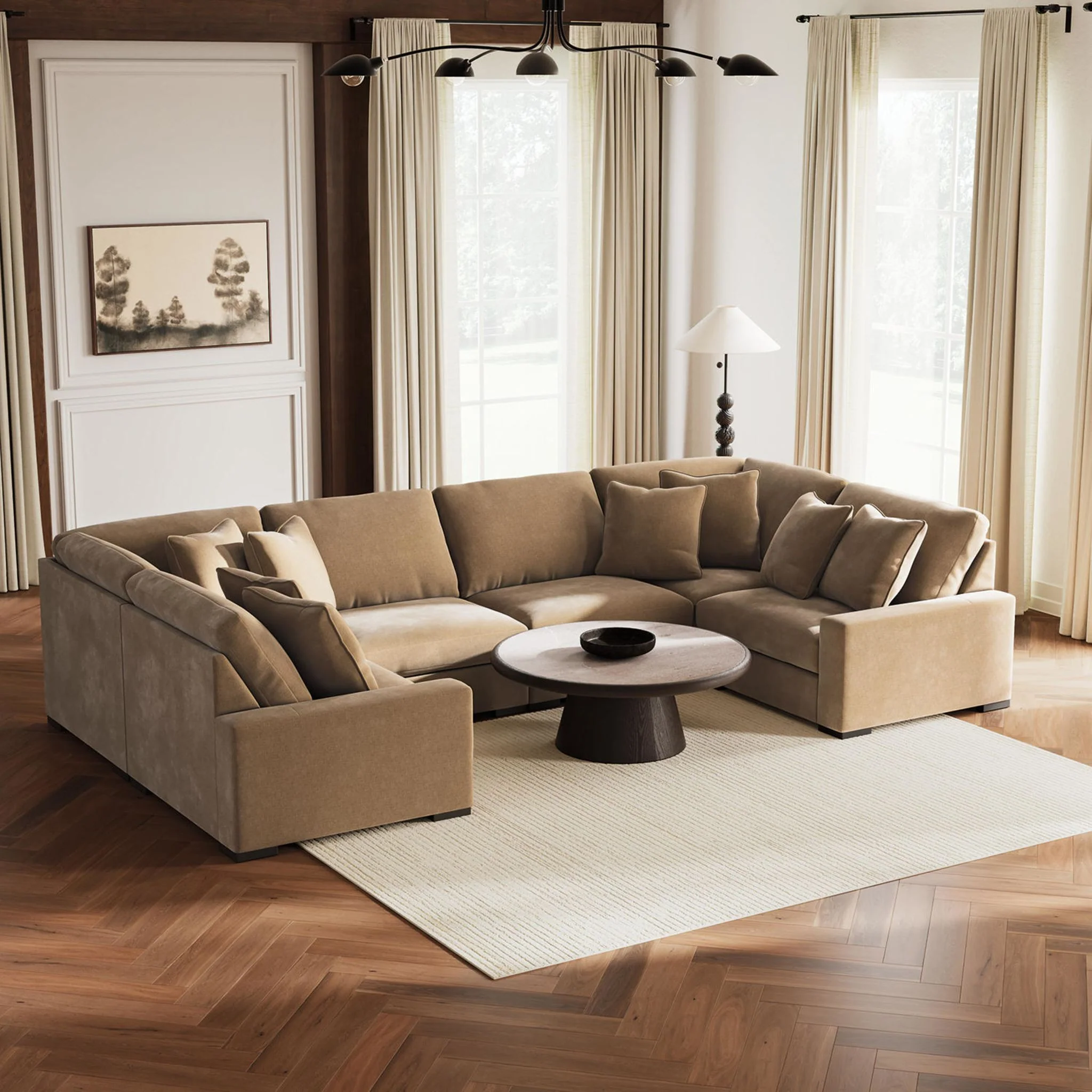 Calden-Exclusive 6 Piece Modular Sectional - Image 9