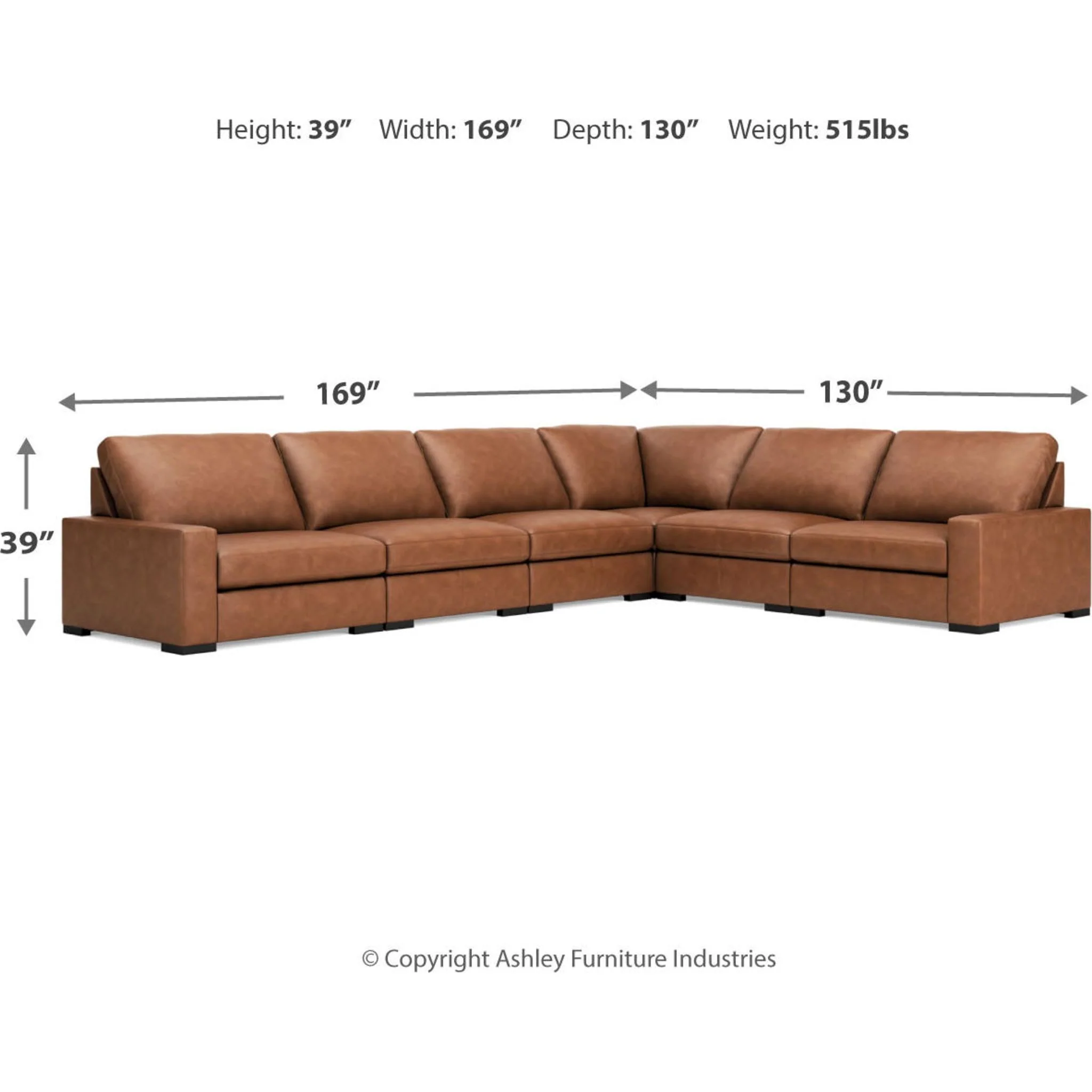 Calden-Exclusive 6 Piece Sectional - Image 7
