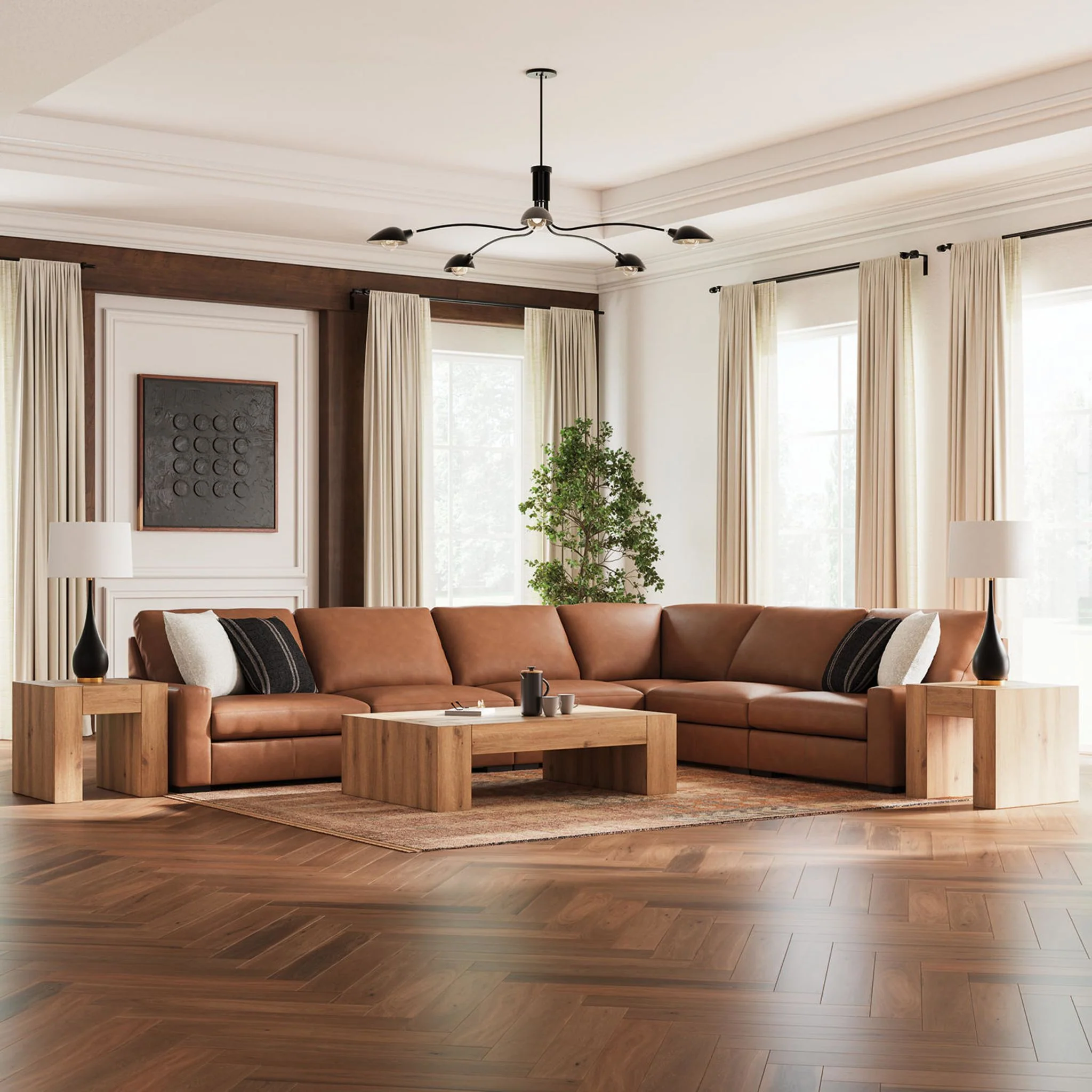 Calden-Exclusive 6 Piece Sectional - Image 8