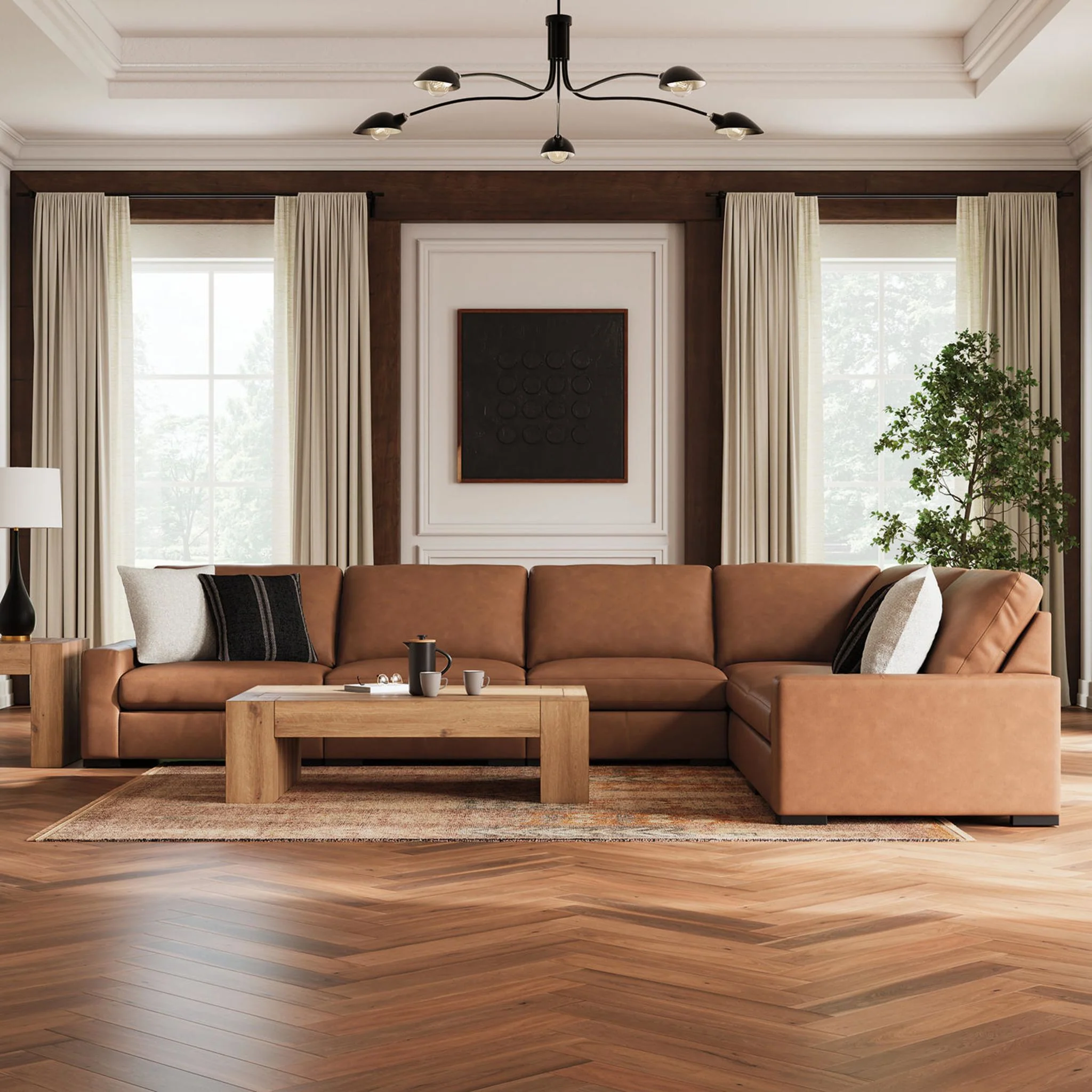 Calden-Exclusive 6 Piece Sectional - Image 9