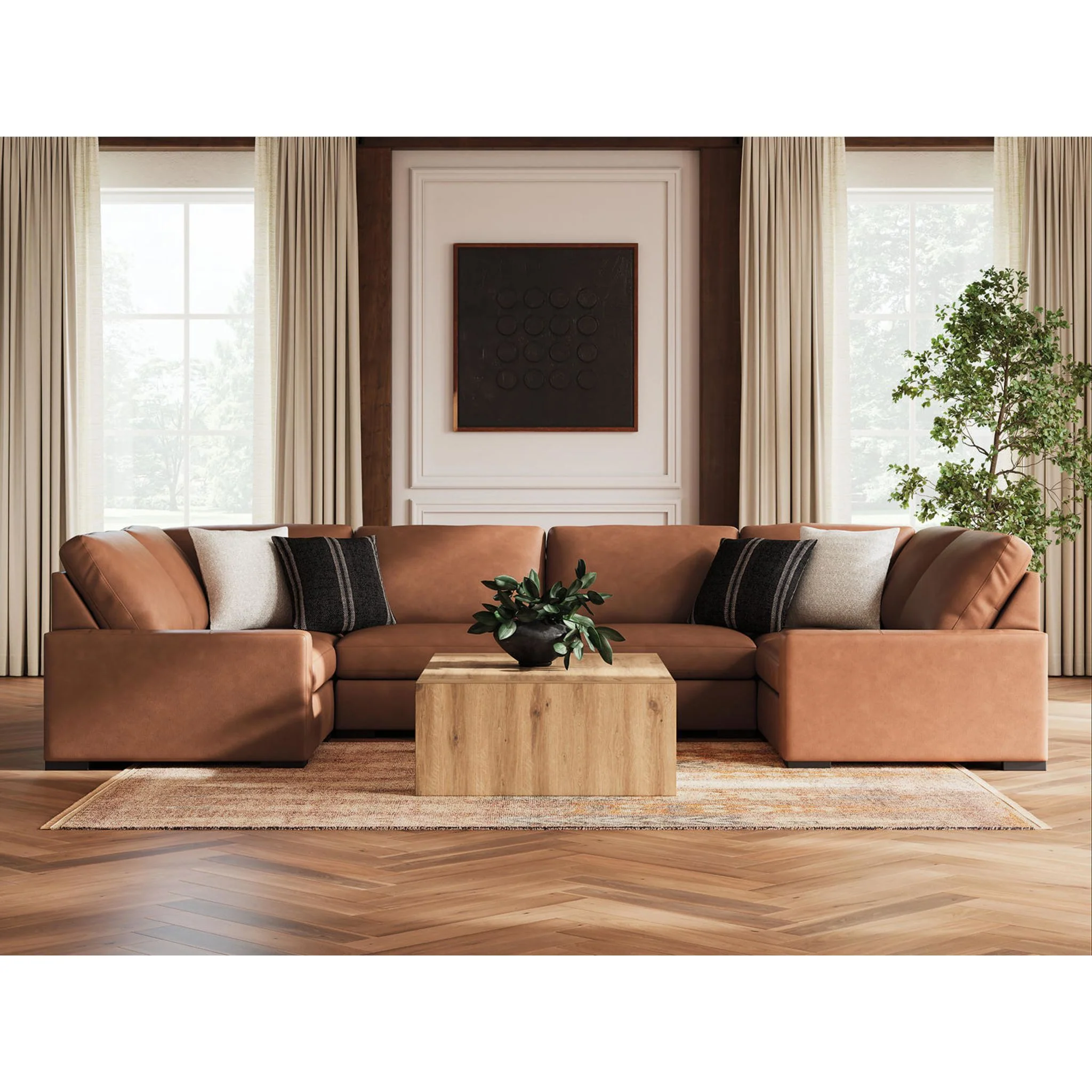 Calden-Exclusive 6 Piece Sectional - Image 2