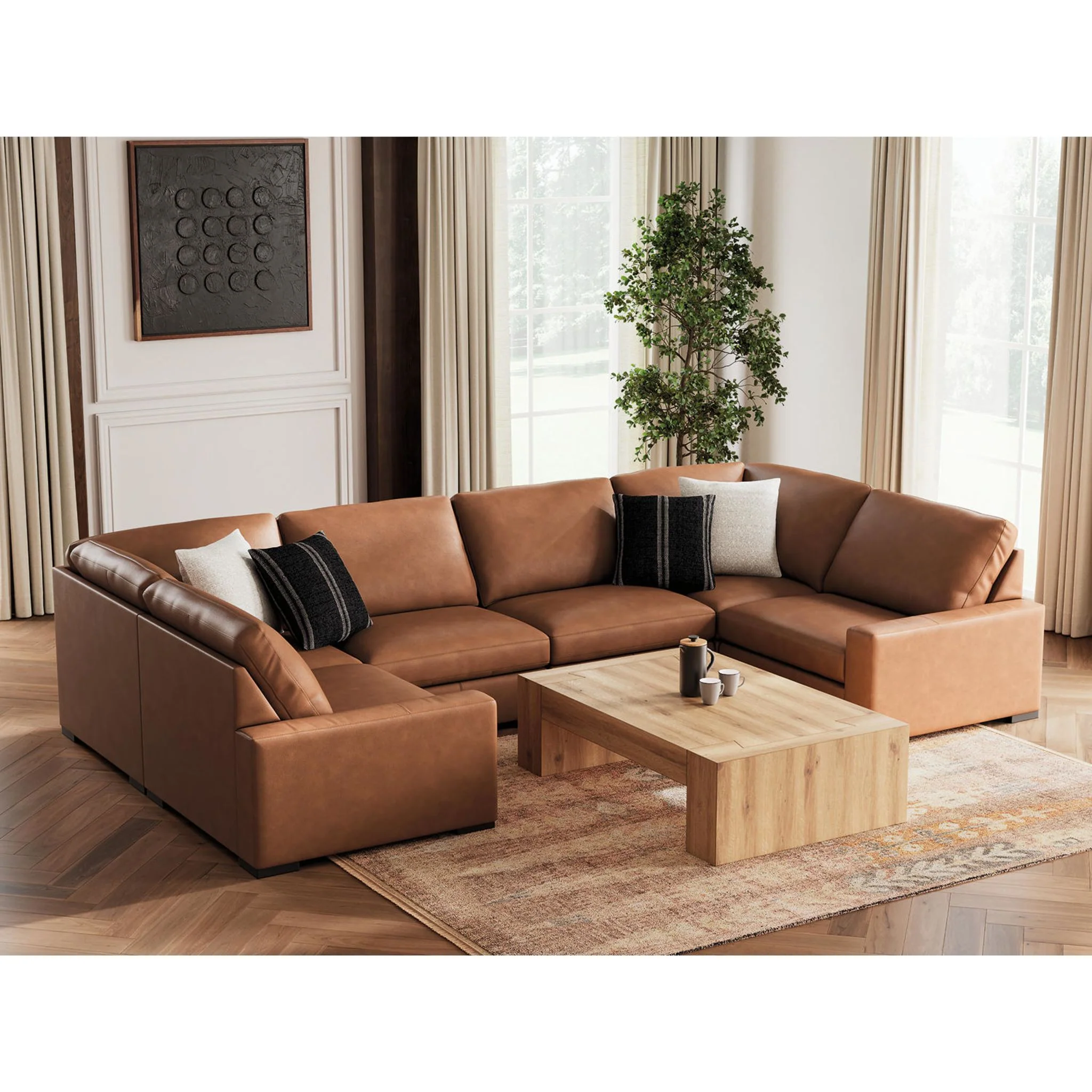 Calden-Exclusive 6 Piece Sectional - Image 6