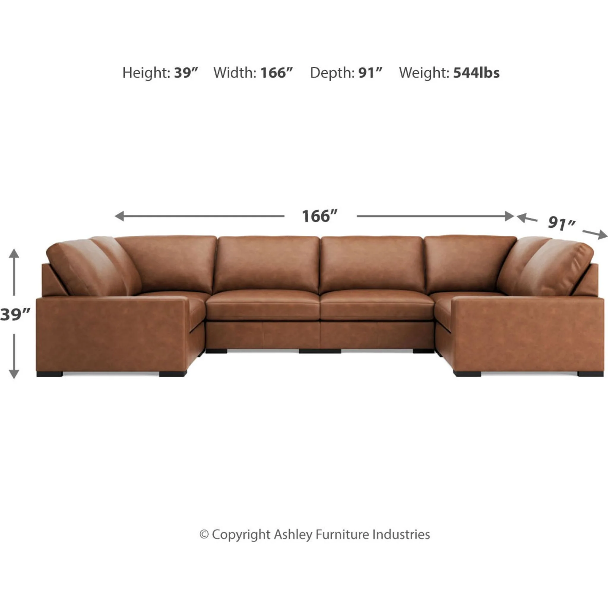 Calden-Exclusive 6 Piece Sectional - Image 7