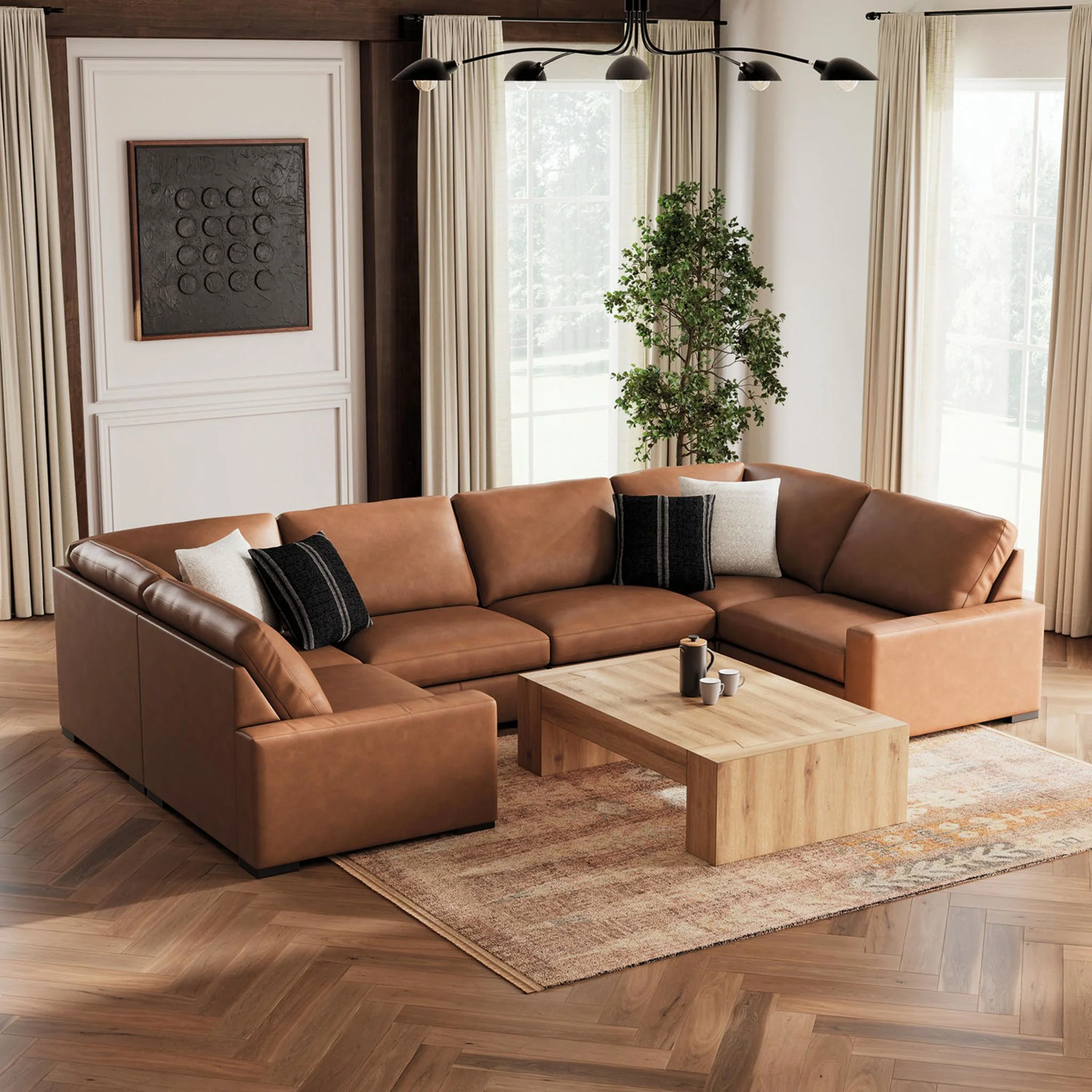 Calden-Exclusive 6 Piece Sectional - Image 9