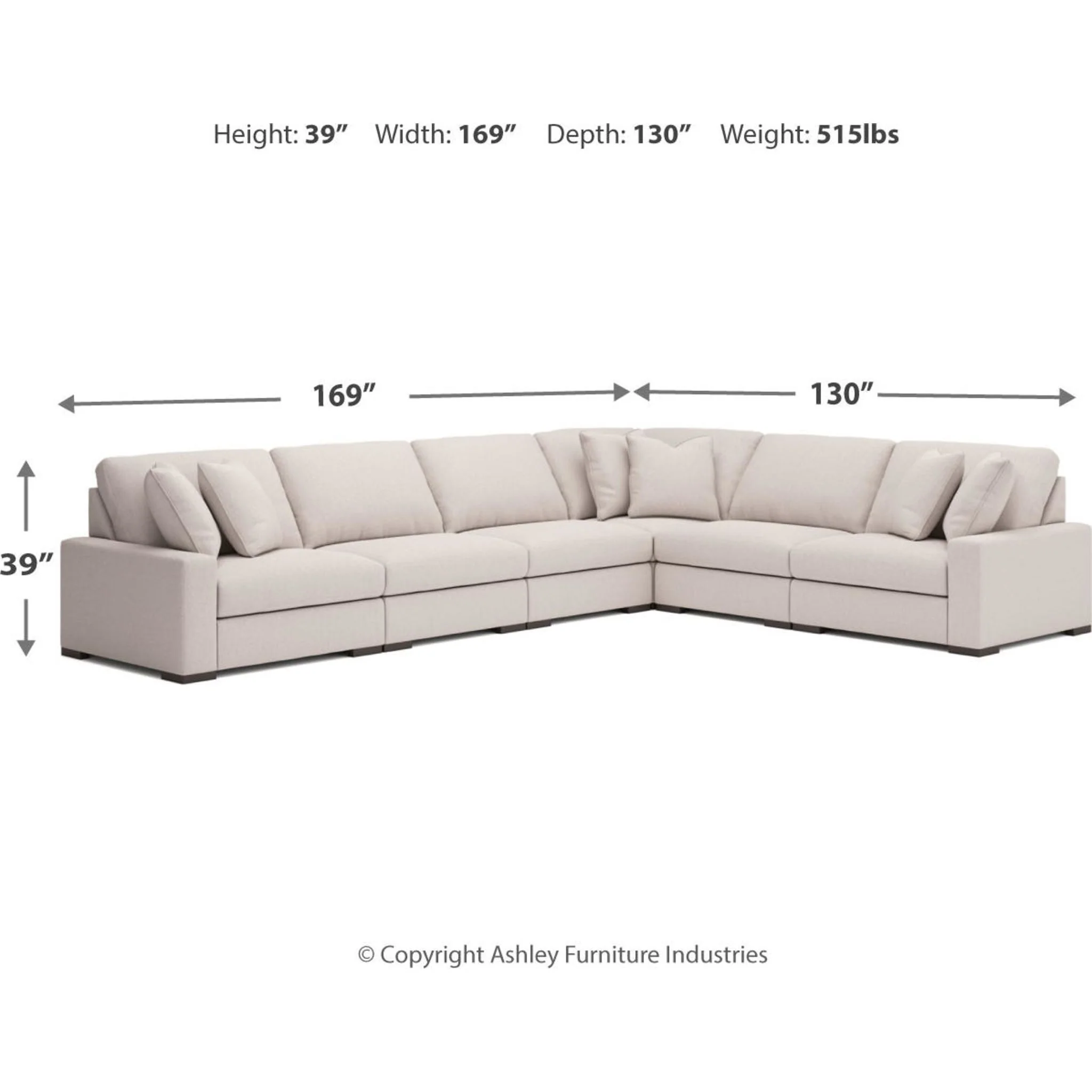 Calden-Exclusive 6 Piece Modular ectional - Image 10