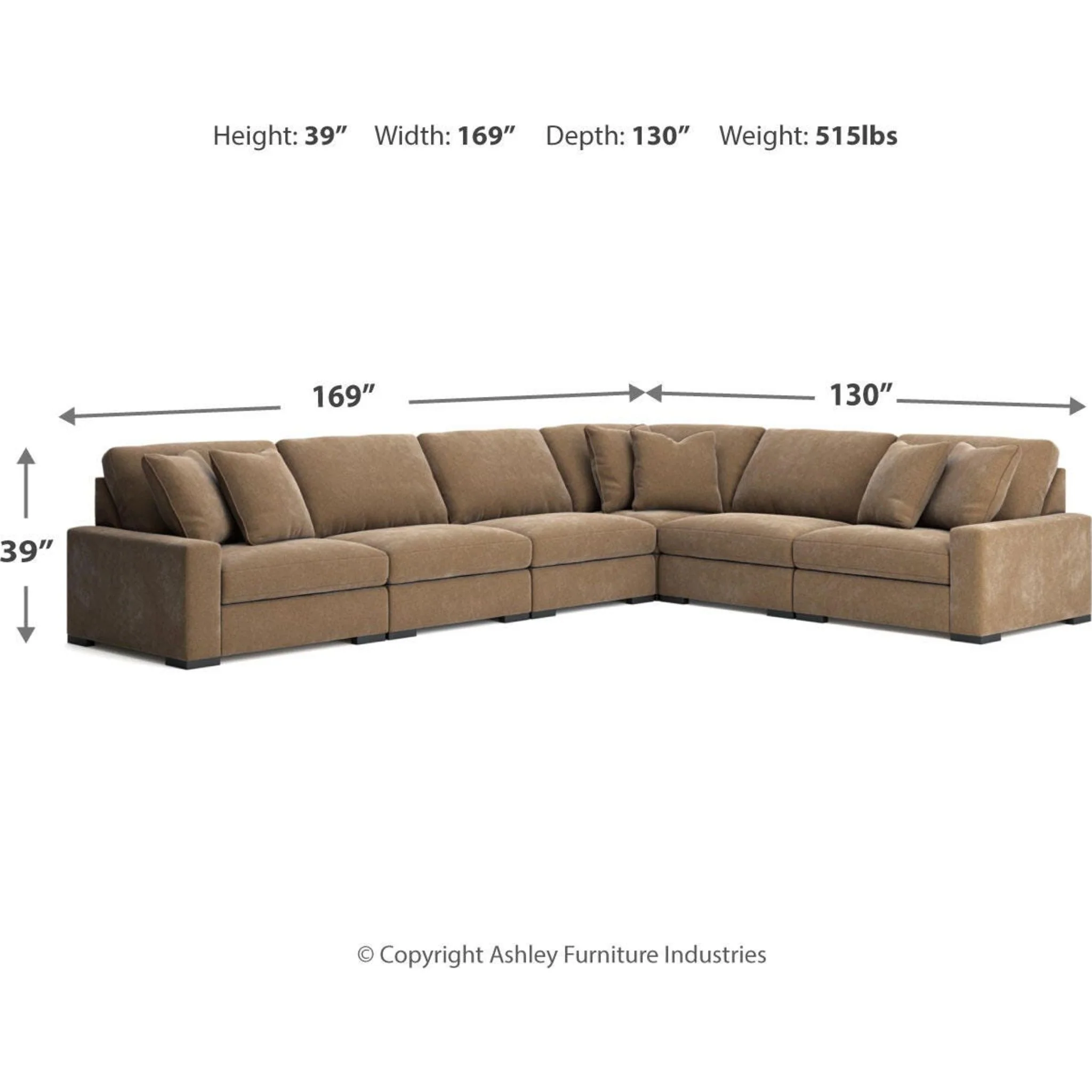 Calden-Exclusive 6 Piece Modular ectional - Image 17