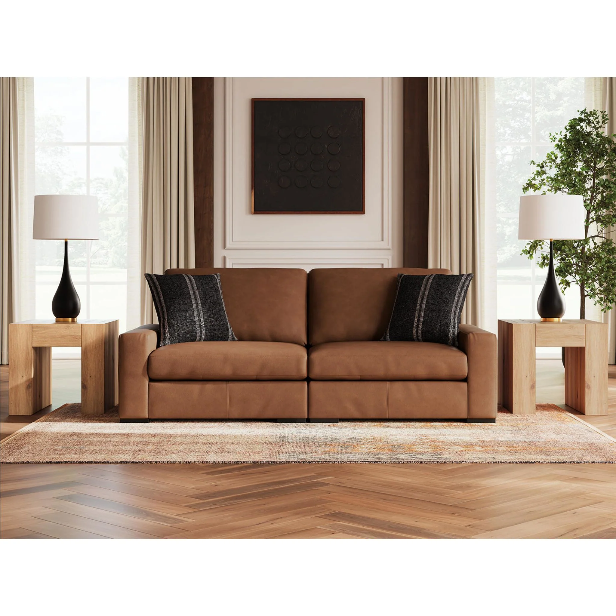 Calden-Exclusive 2 Piece Modular Sectional - Image 7