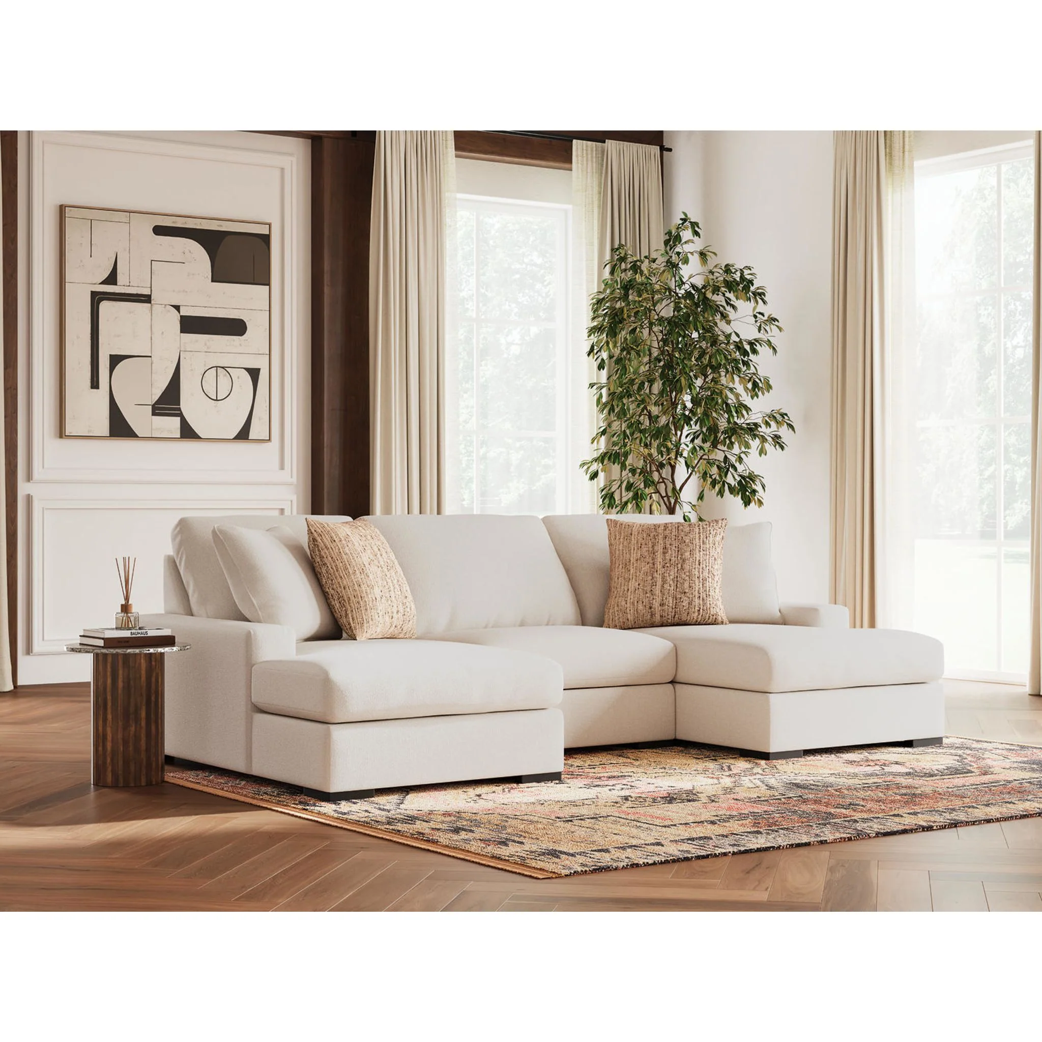Calden-Exclusive 3 Piece Modular Sectional with Double Chaise - Image 22