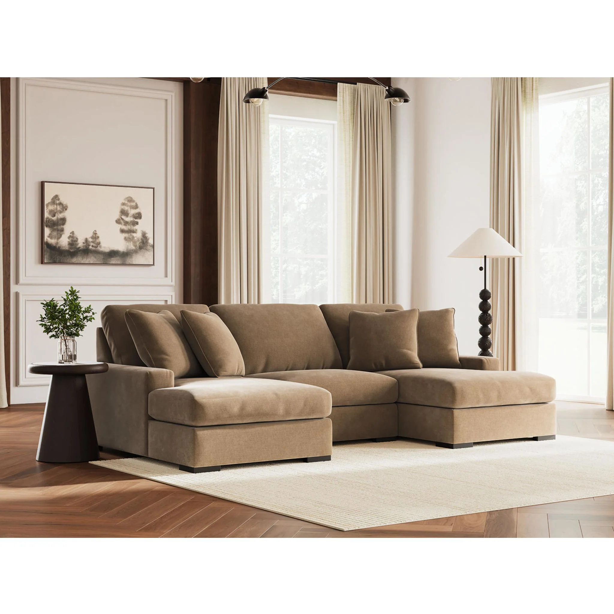 Calden-Exclusive 3 Piece Modular Sectional with Double Chaise - Image 31