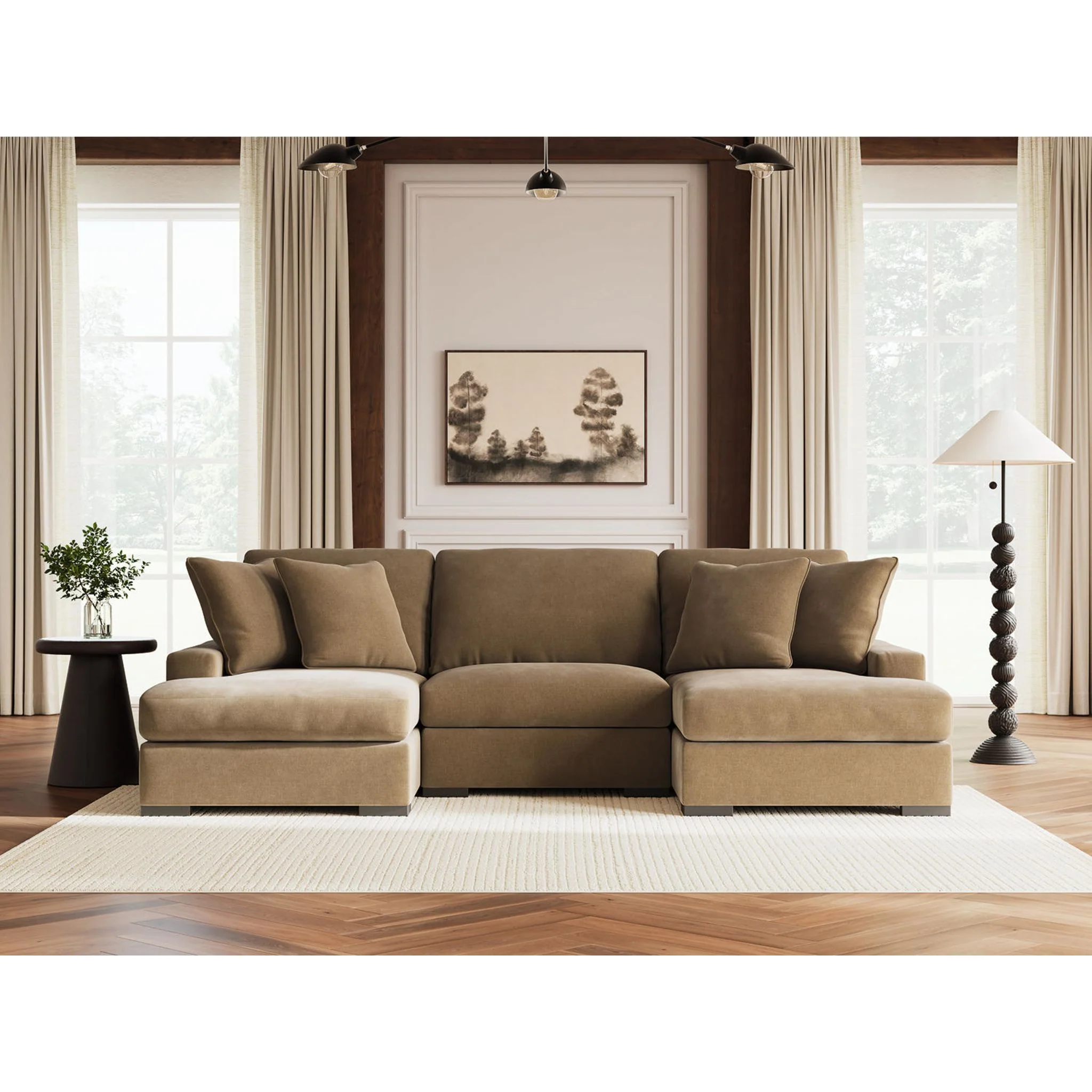 Calden-Exclusive 3 Piece Modular Sectional with Double Chaise - Image 32