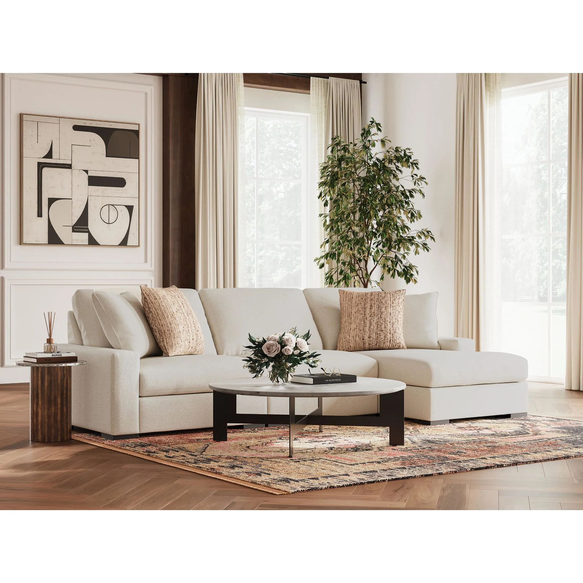 Calden-Exclusive 3 Piece Sectional with Chaise - Image 32