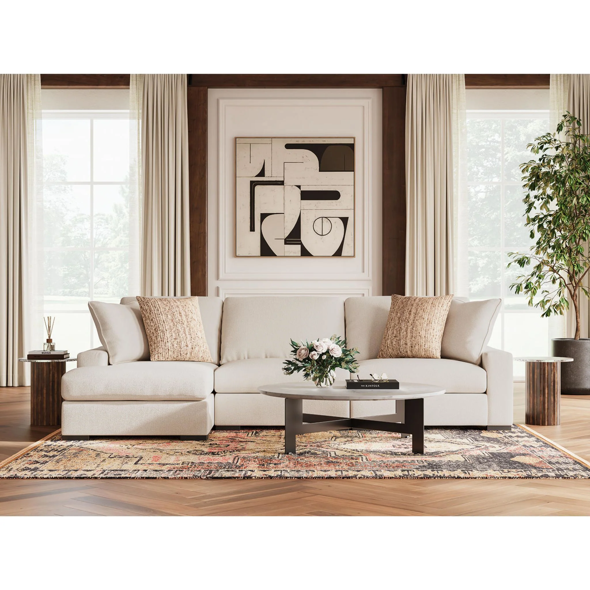 Calden-Exclusive 3 Piece Sectional with Chaise - Image 35