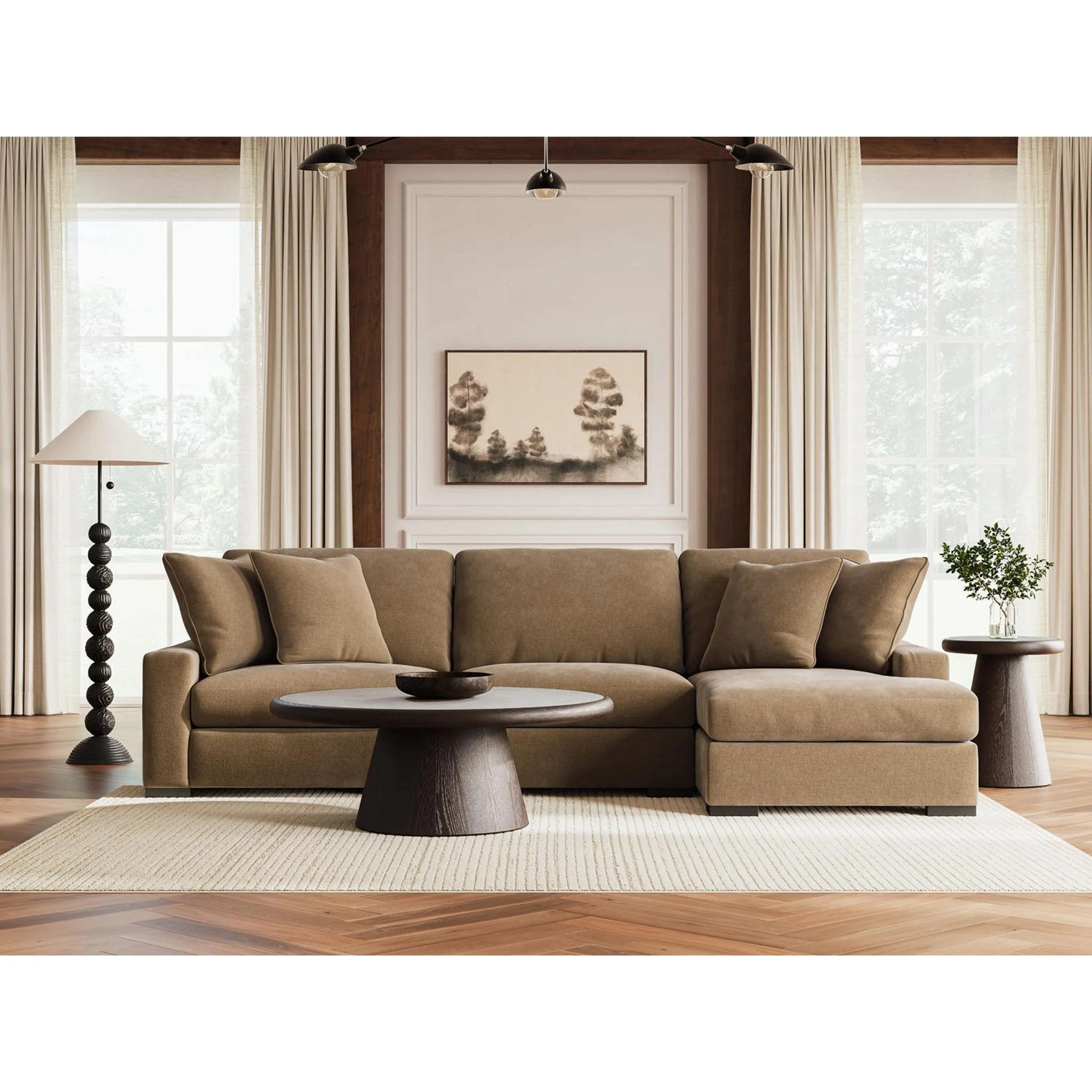 Calden-Exclusive 3 Piece Sectional with Chaise - Image 6