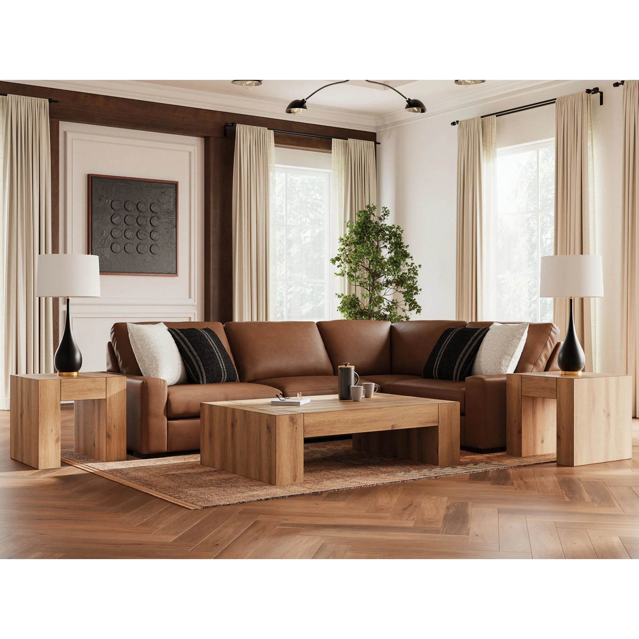 Calden-Exclusive 4 Piece Modular Sectional - Image 7