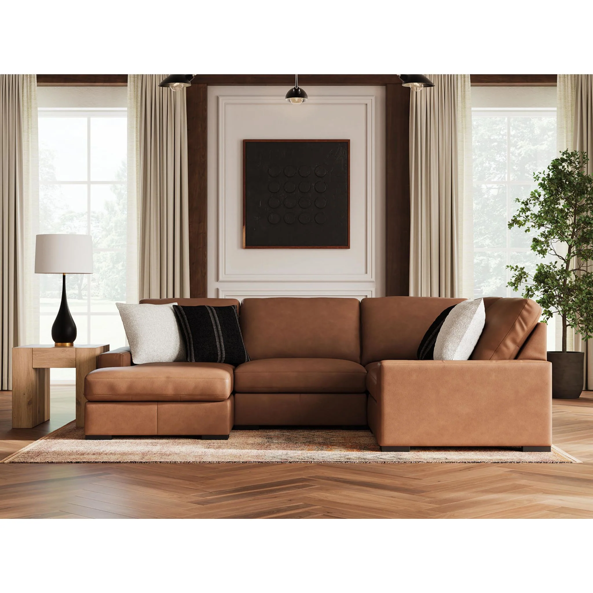 Calden-Exclusive 4 Piece Modular Sectional with Chaise - Image 10