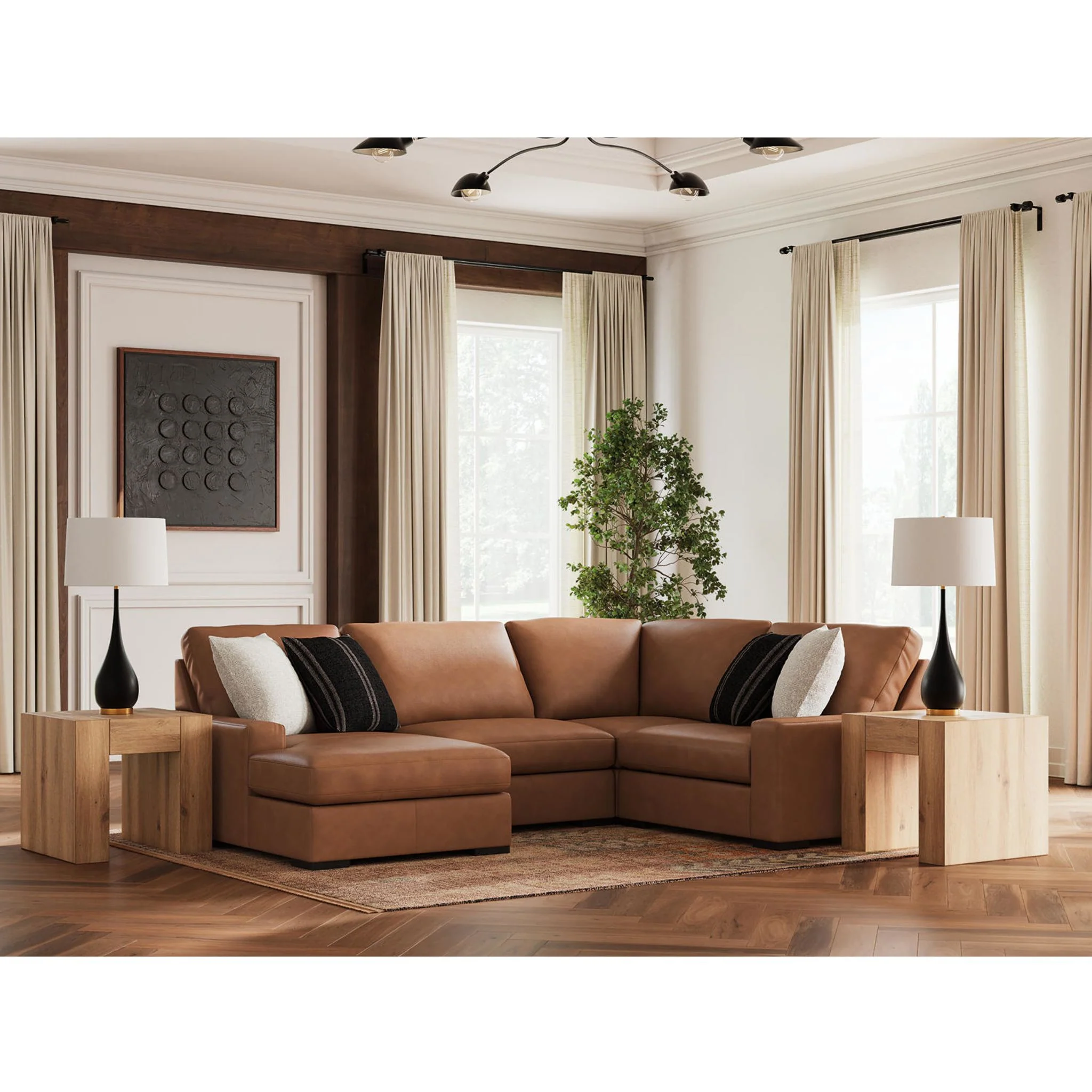 Calden-Exclusive 4 Piece Modular Sectional with Chaise - Image 15
