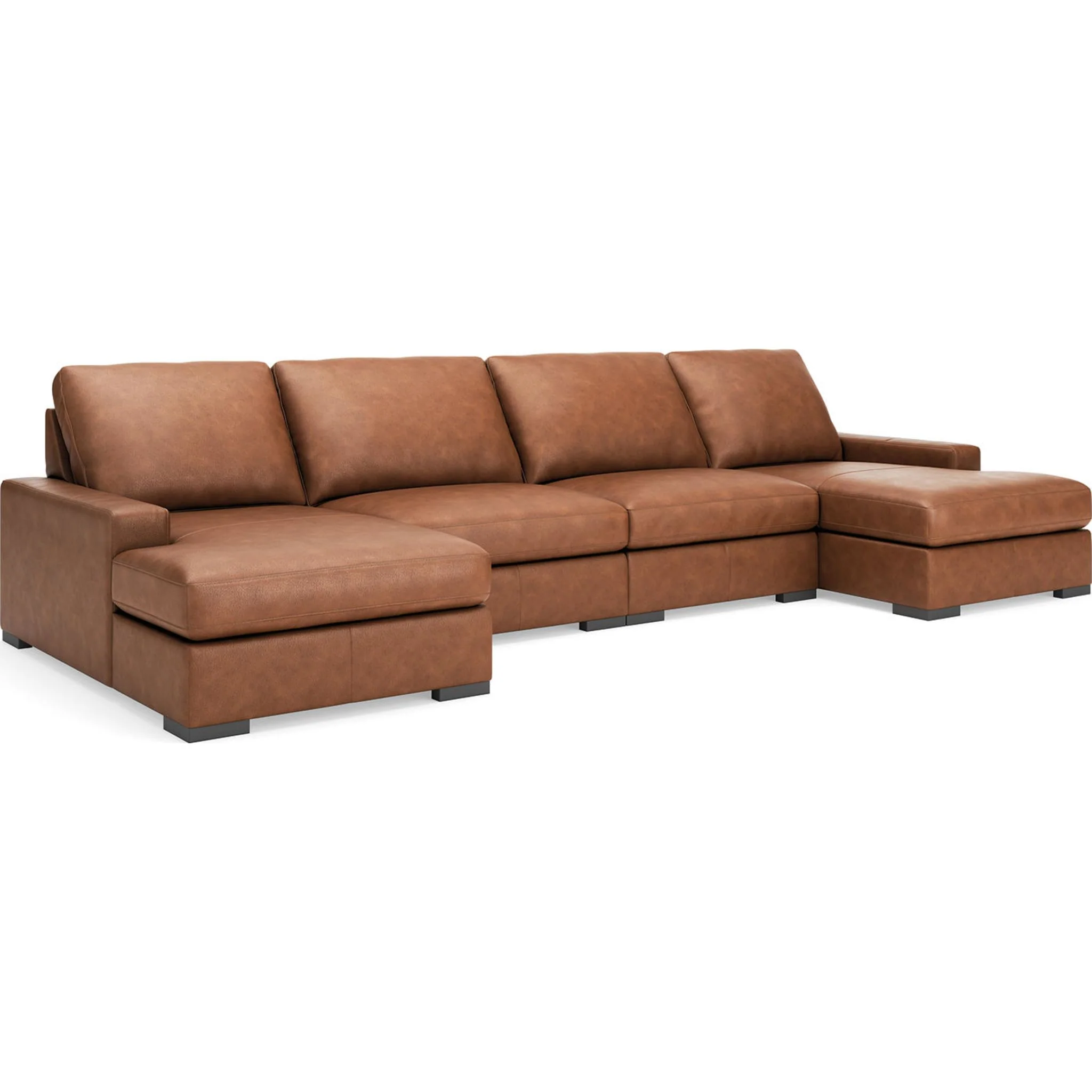 Calden-Exclusive 4 Piece Modular Sectional with Double Chaise - Image 3