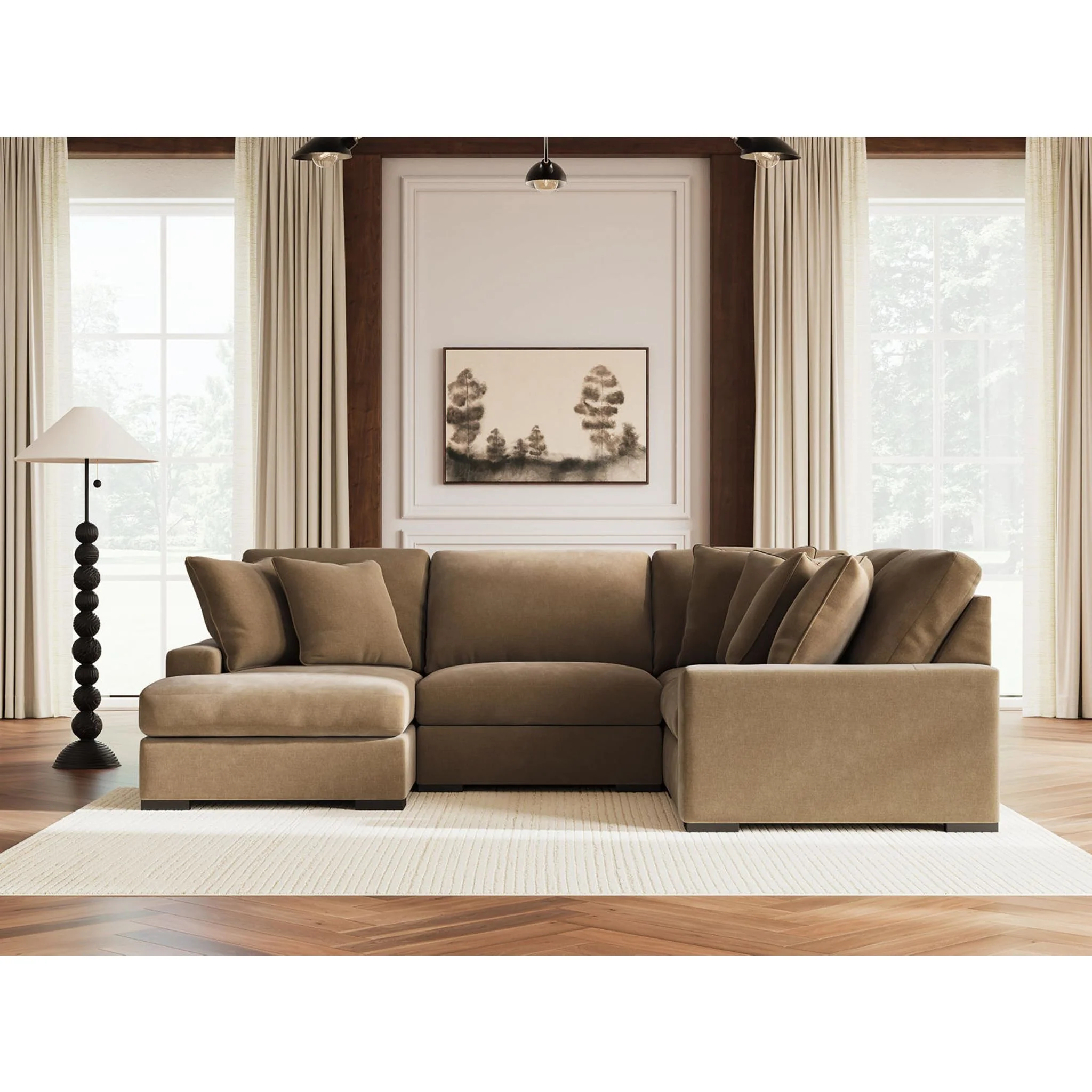 Calden-Exclusive 4 Piece Modular Sectional with Chaise - Image 65
