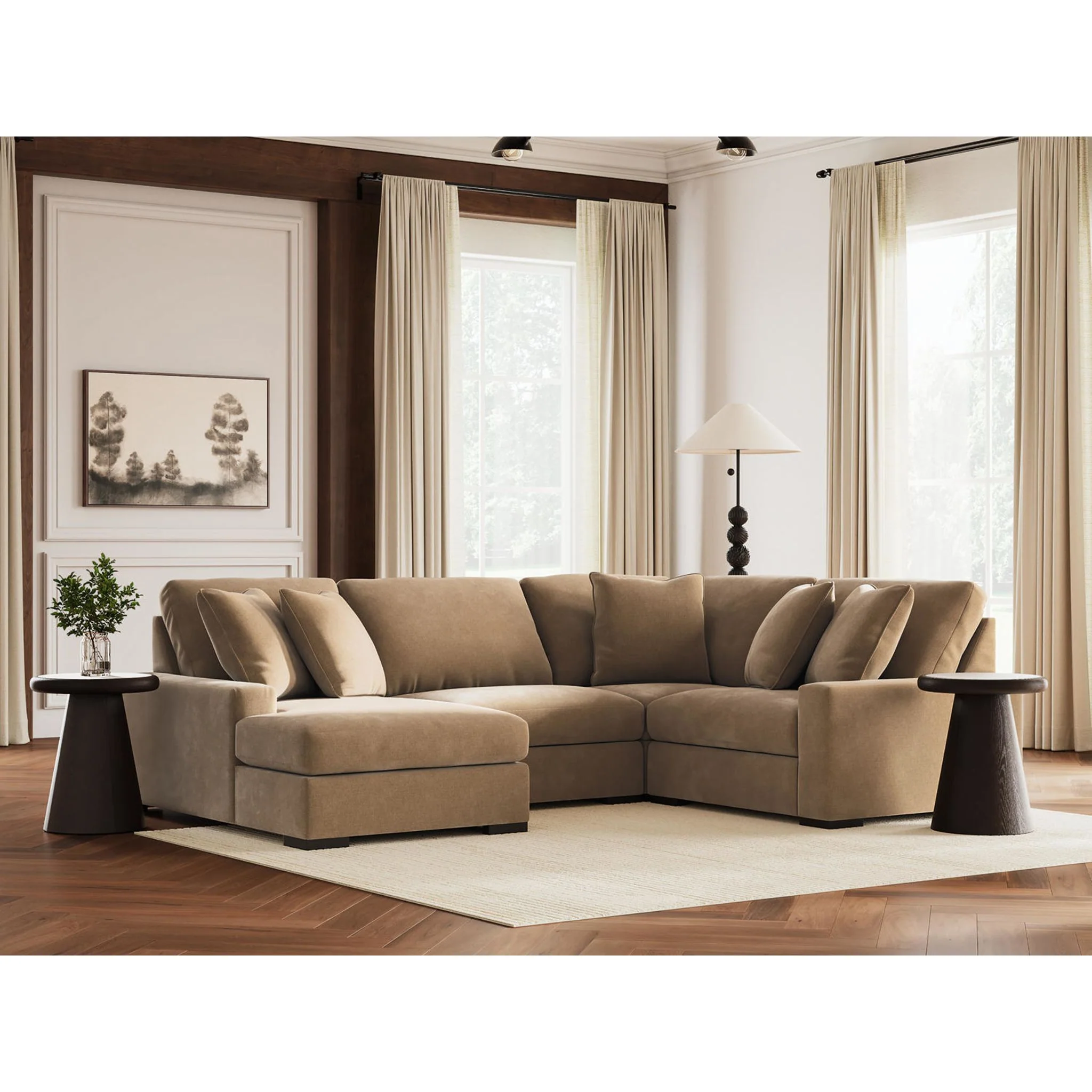 Calden-Exclusive 4 Piece Modular Sectional with Chaise - Image 66