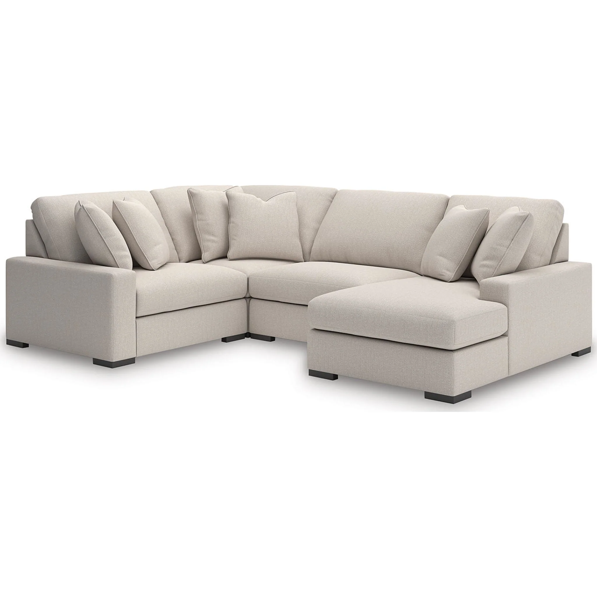 Calden-Exclusive 4 Piece Modular Sectional with Chaise - Image 7