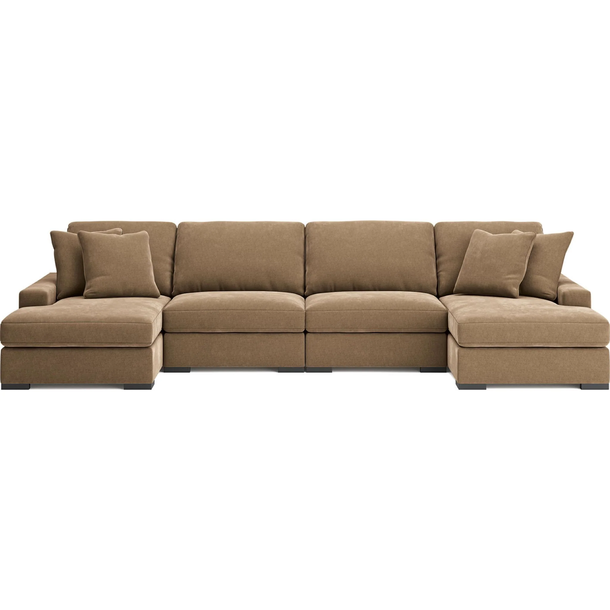 Calden-Exclusive 4 Piece Sectional with Double Chaise - Image 3
