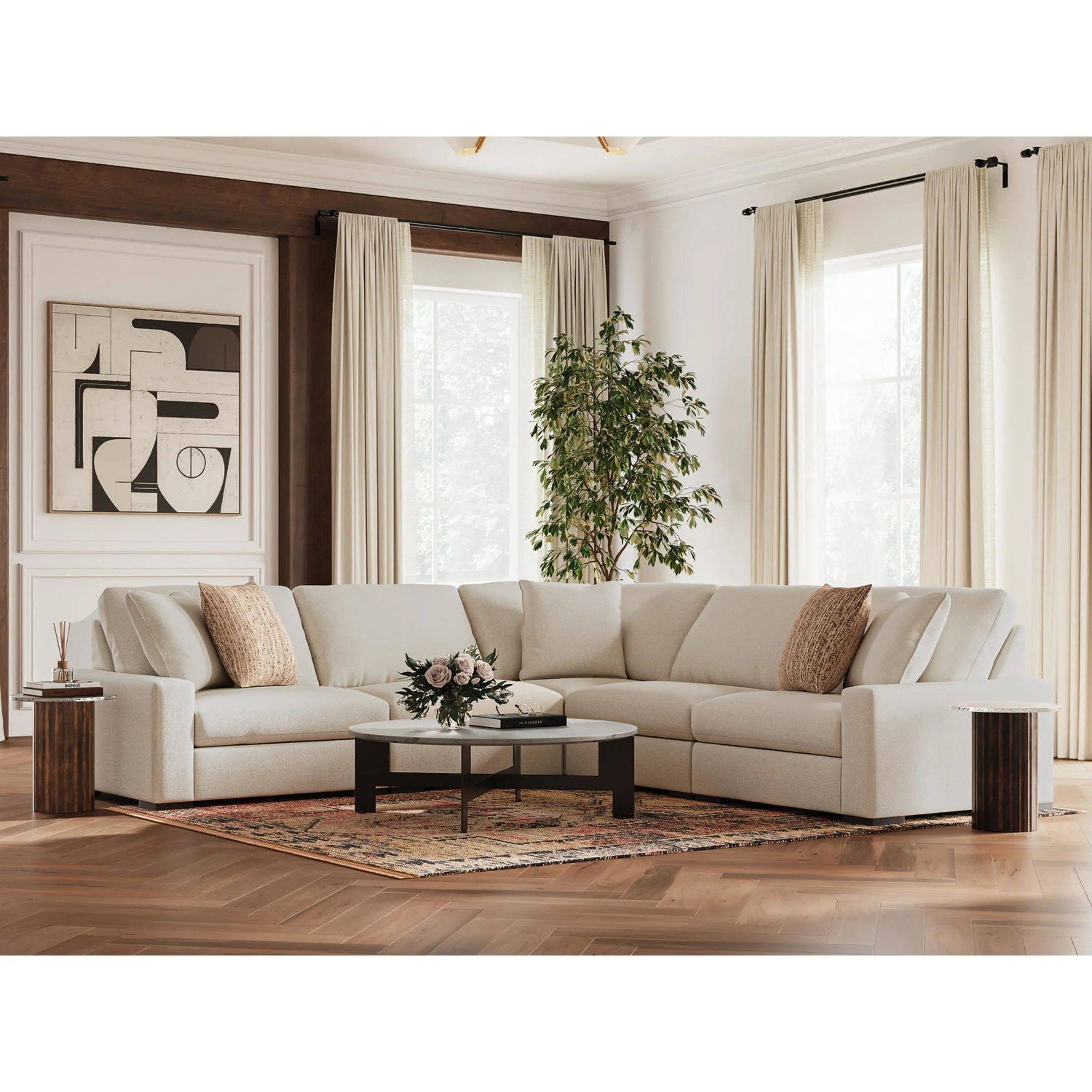 Calden-Exclusive 5 Piece Modular Sectional - Image 26