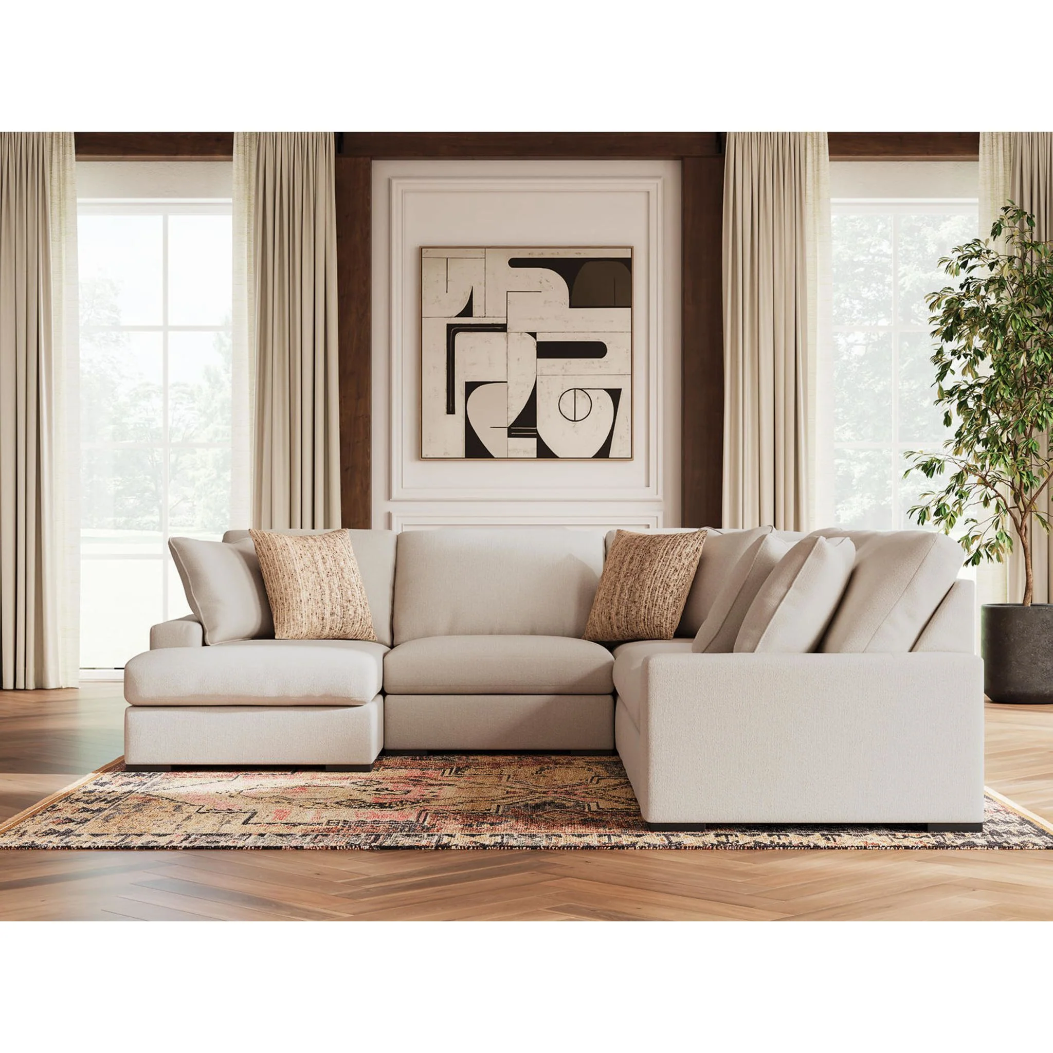 Calden-Exclusive 5 Piece Modular Sectional with Chaise - Image 29