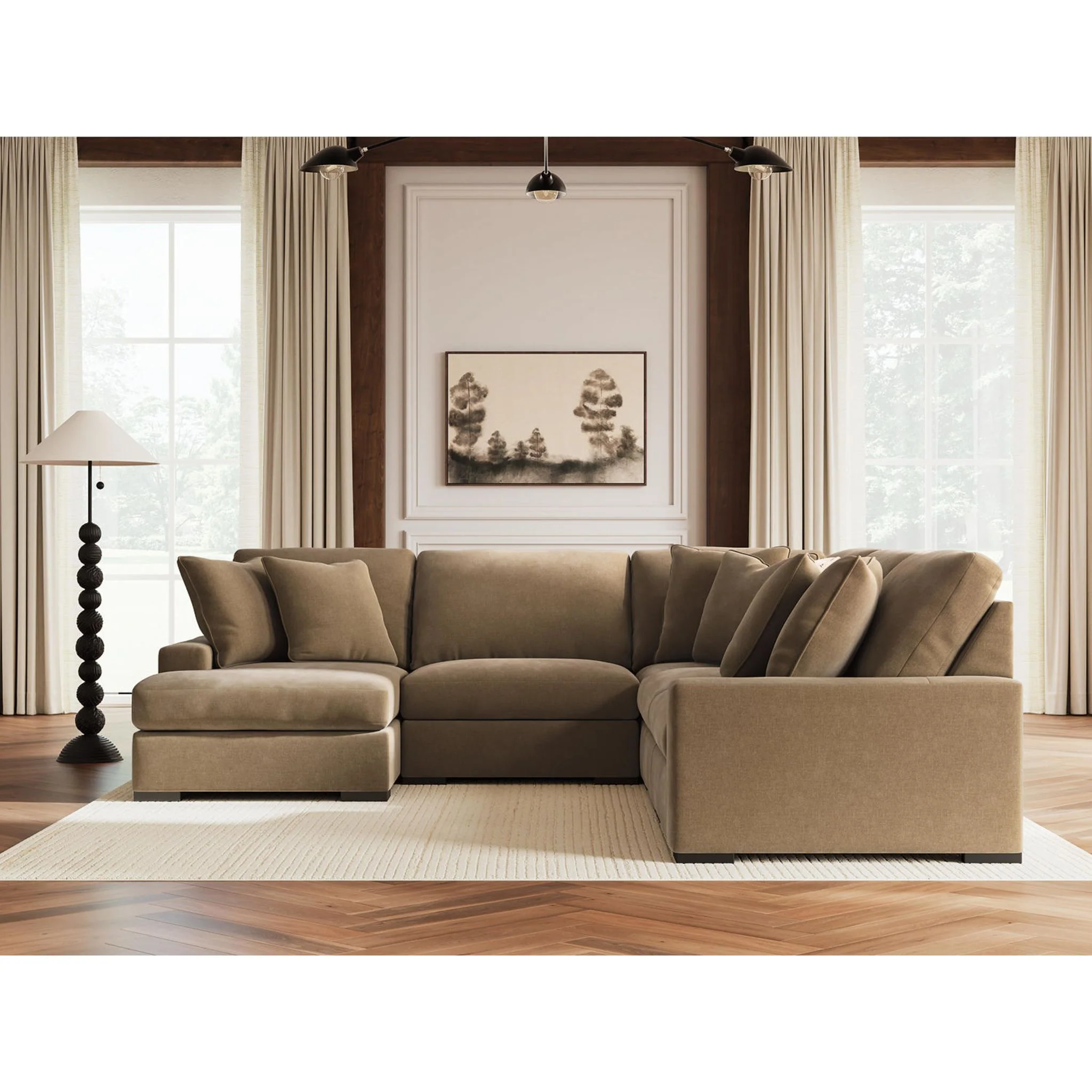 Calden-Exclusive 5 Piece Modular Sectional with Chaise - Image 65