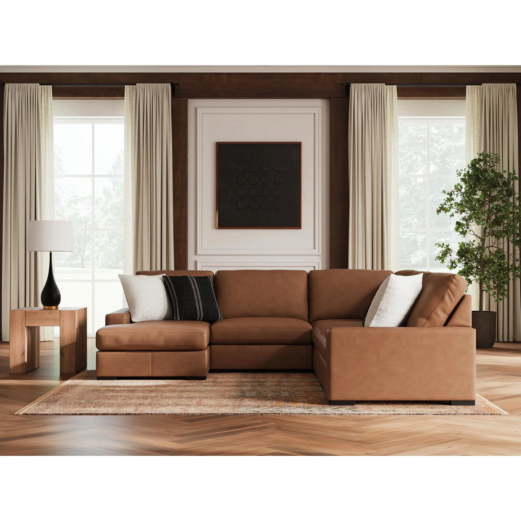 Calden-Exclusive 5 Piece Modular Sectional with Chaise - Image 10