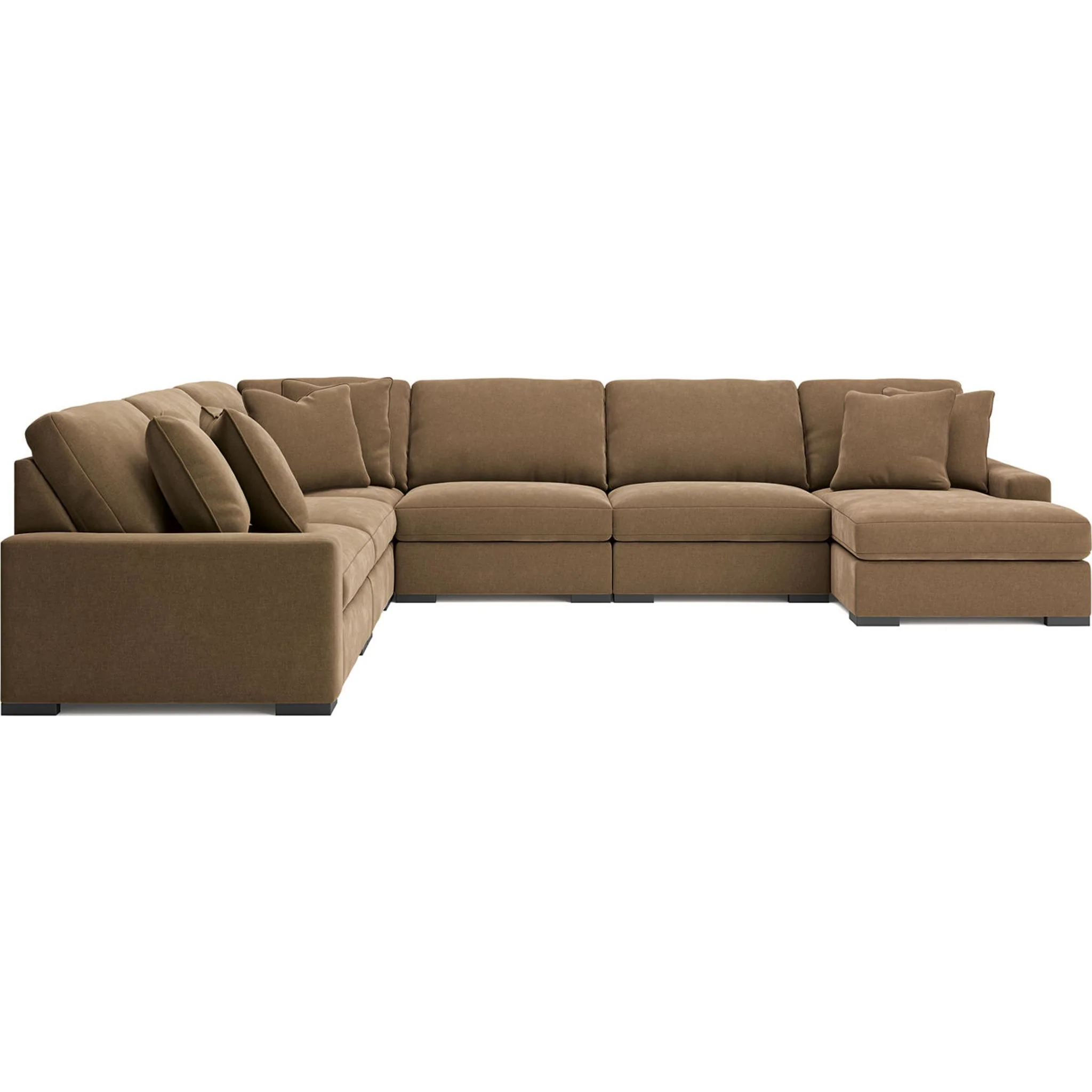 Calden-Exclusive 6 Piece Modular Sectional with Chaise - Image 3